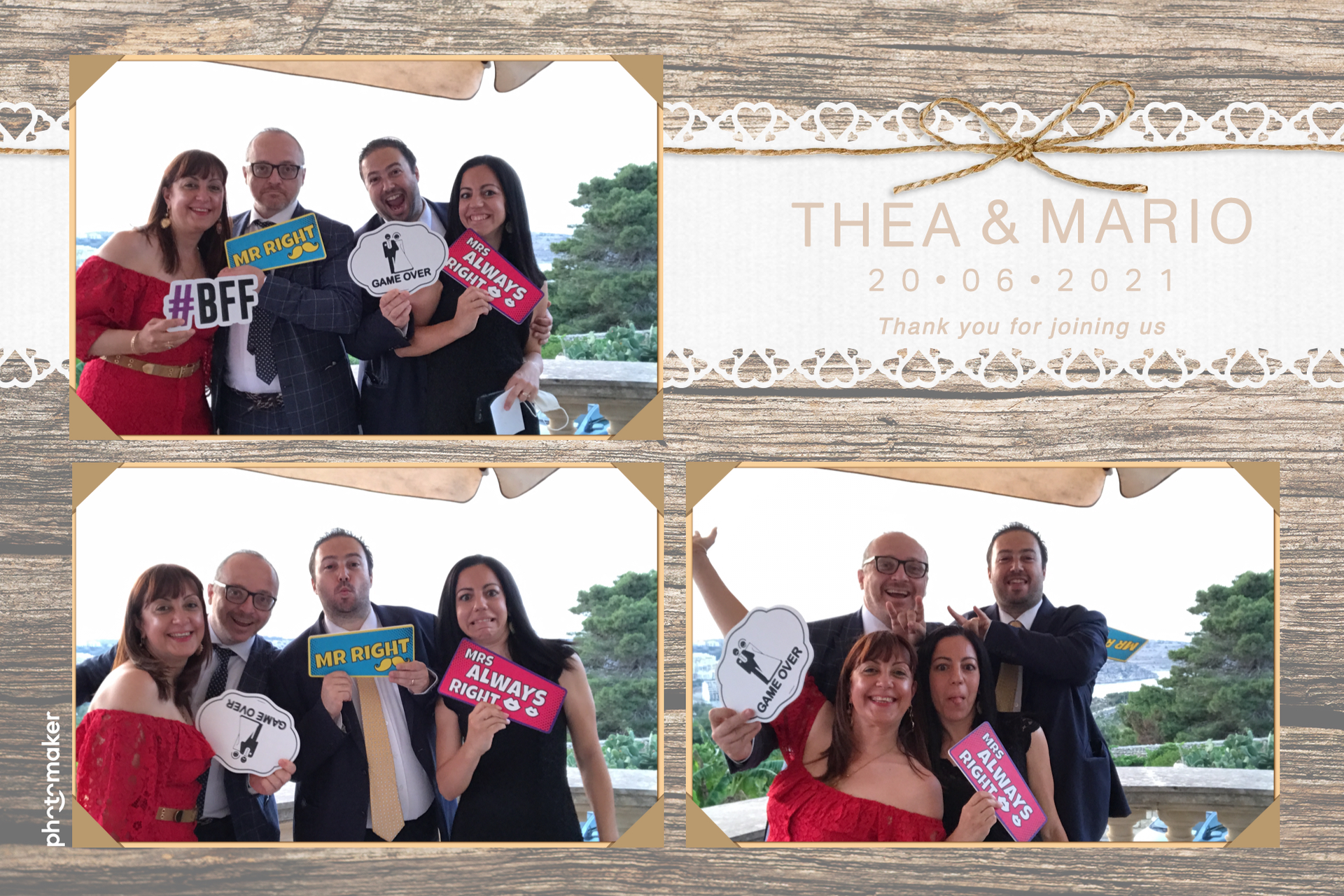 Thea & Mario's wedding | View more photos from the event at gallery.photomakerphotobooth.com.mt/u/PhotomakerMalta/Thea-Marios-wedding