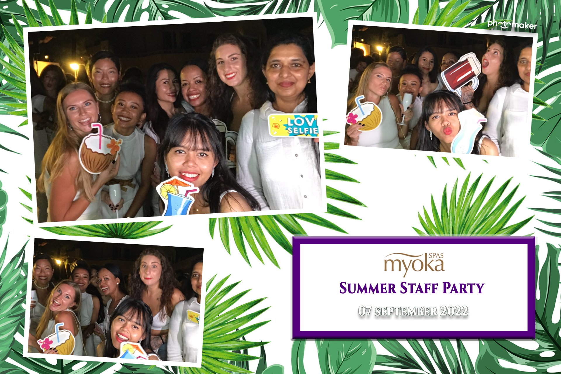 Myoka 5 Senses Spa Summer Party | View more photos from the event at gallery.photomakerphotobooth.com.mt/u/PhotomakerMalta/Myoka-5-Senses-Spa-Summer-Party
