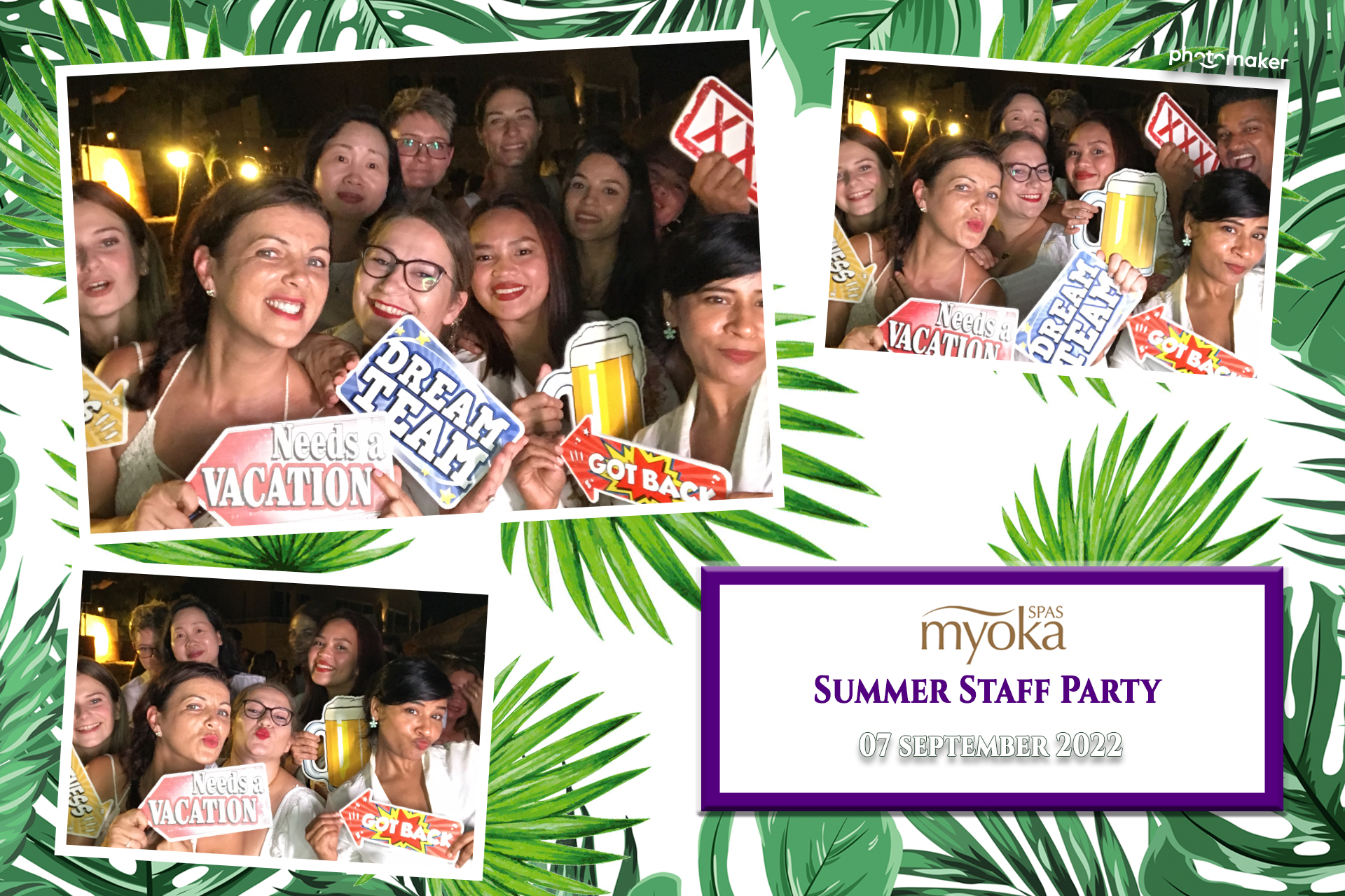 Myoka 5 Senses Spa Summer Party | View more photos from the event at gallery.photomakerphotobooth.com.mt/u/PhotomakerMalta/Myoka-5-Senses-Spa-Summer-Party