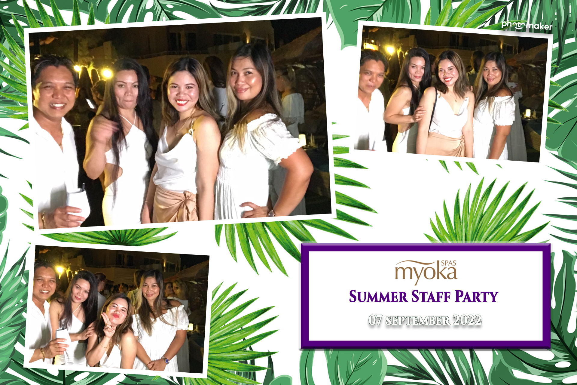 Myoka 5 Senses Spa Summer Party | View more photos from the event at gallery.photomakerphotobooth.com.mt/u/PhotomakerMalta/Myoka-5-Senses-Spa-Summer-Party