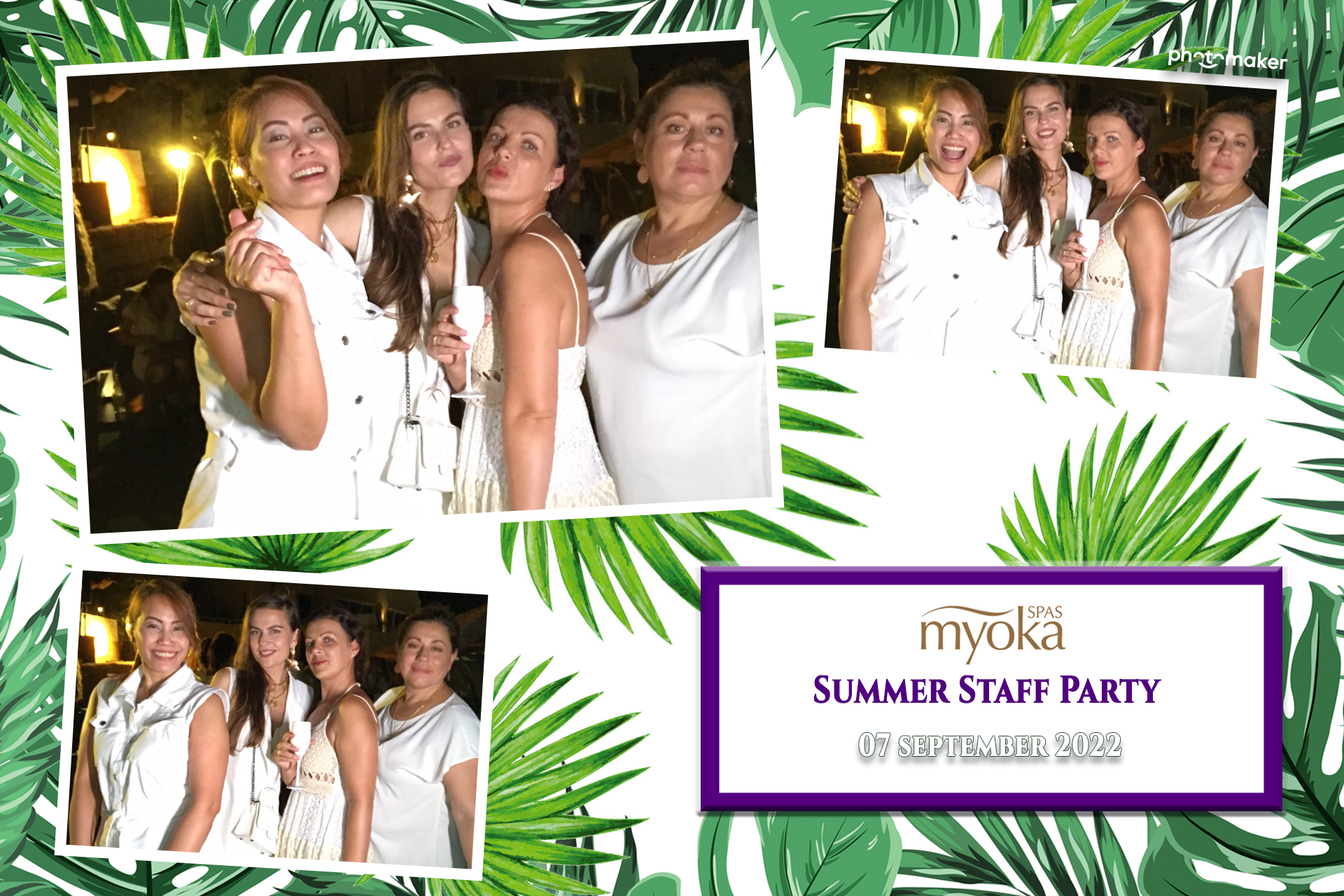 Myoka 5 Senses Spa Summer Party | View more photos from the event at gallery.photomakerphotobooth.com.mt/u/PhotomakerMalta/Myoka-5-Senses-Spa-Summer-Party