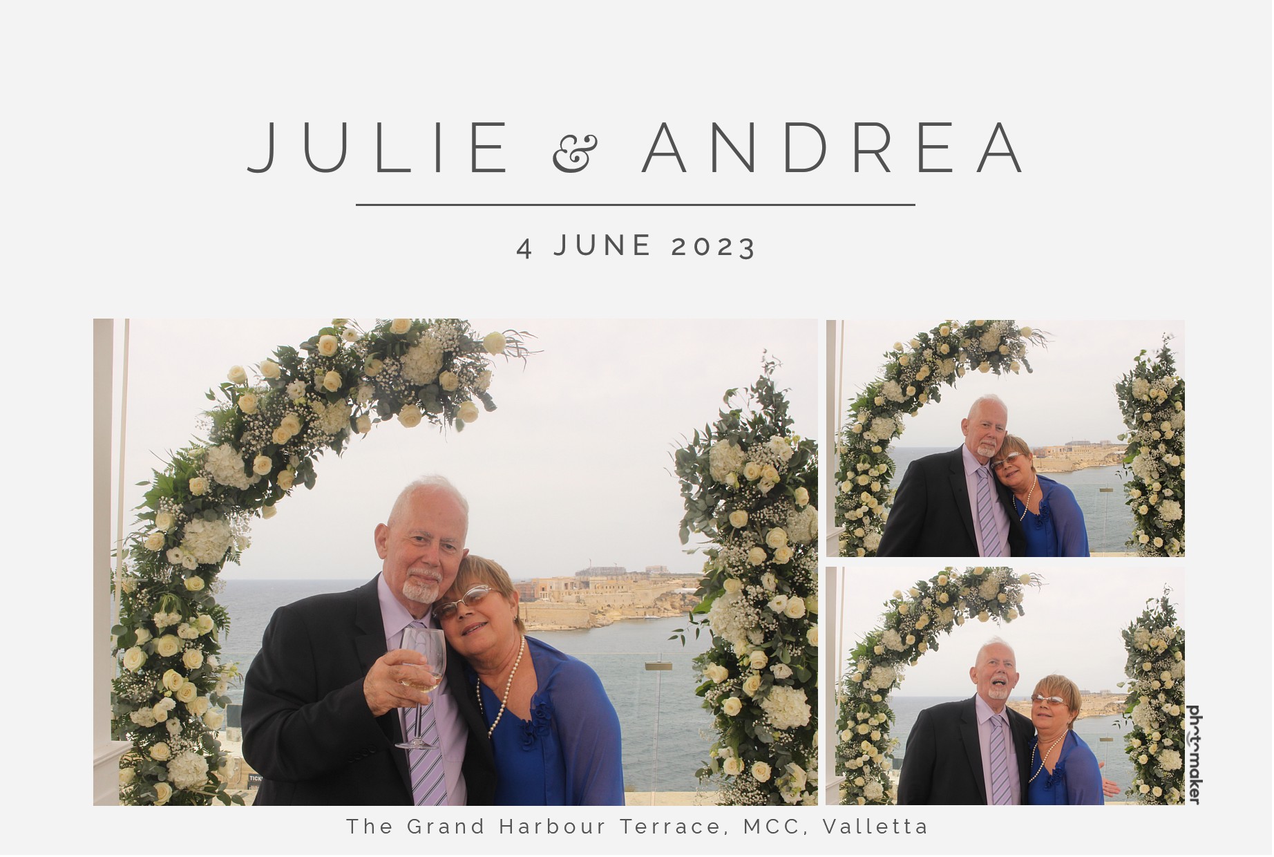 Julie & Andrea's Wedding | View more photos from the event at gallery.photomakerphotobooth.com.mt/u/PhotomakerMalta/Julie-Andreas-Wedding