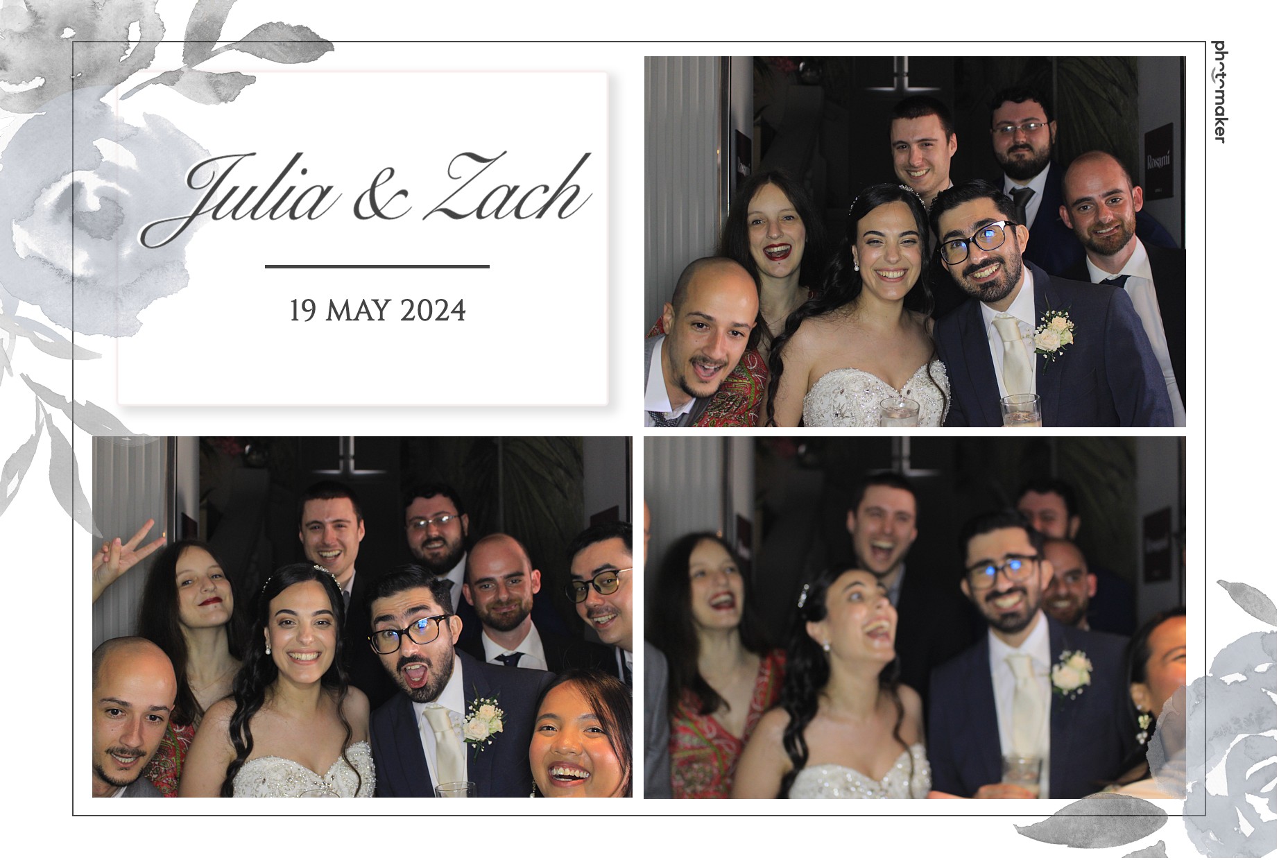 Julia & Zach's Wedding | View more photos from the event at gallery.photomakerphotobooth.com.mt/u/PhotomakerMalta/Julia-Zachs-Wedding