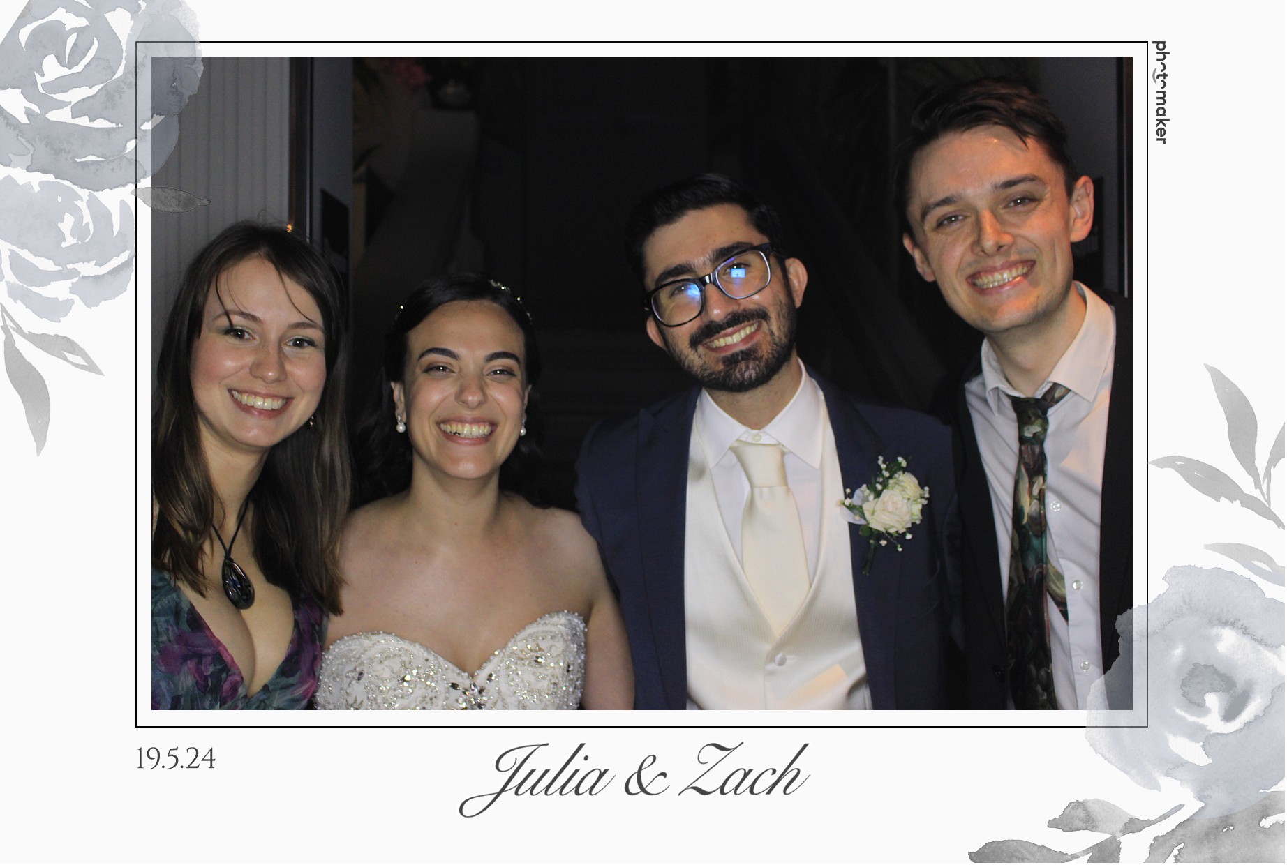 Julia & Zach's Wedding | View more photos from the event at gallery.photomakerphotobooth.com.mt/u/PhotomakerMalta/Julia-Zachs-Wedding