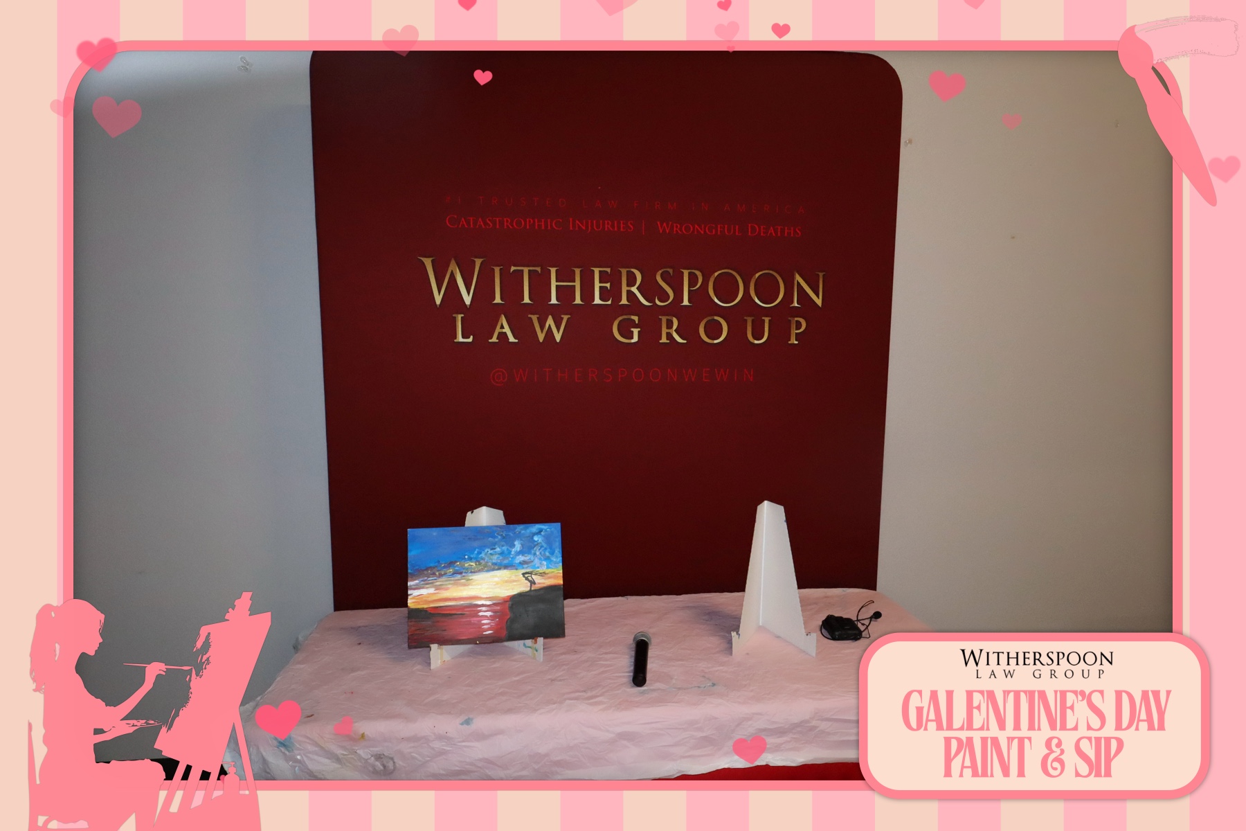 Galentine's Day:  Paint & Sip Party | View more photos from the event at gallery.rckapturedmemories.com/u/RCKapturedMemories/Galentines-Day-Paint-Sip-Party