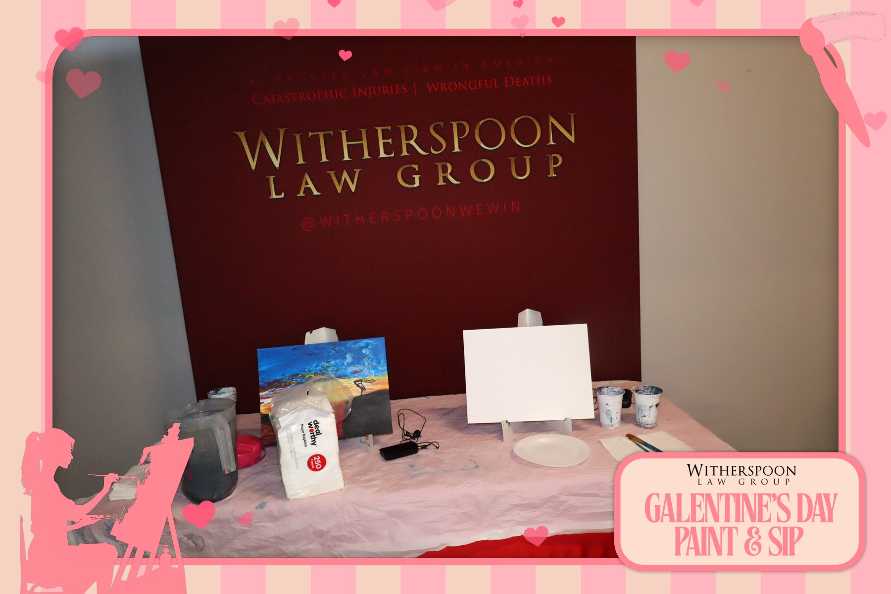 Galentine's Day:  Paint & Sip Party | View more photos from the event at gallery.rckapturedmemories.com/u/RCKapturedMemories/Galentines-Day-Paint-Sip-Party