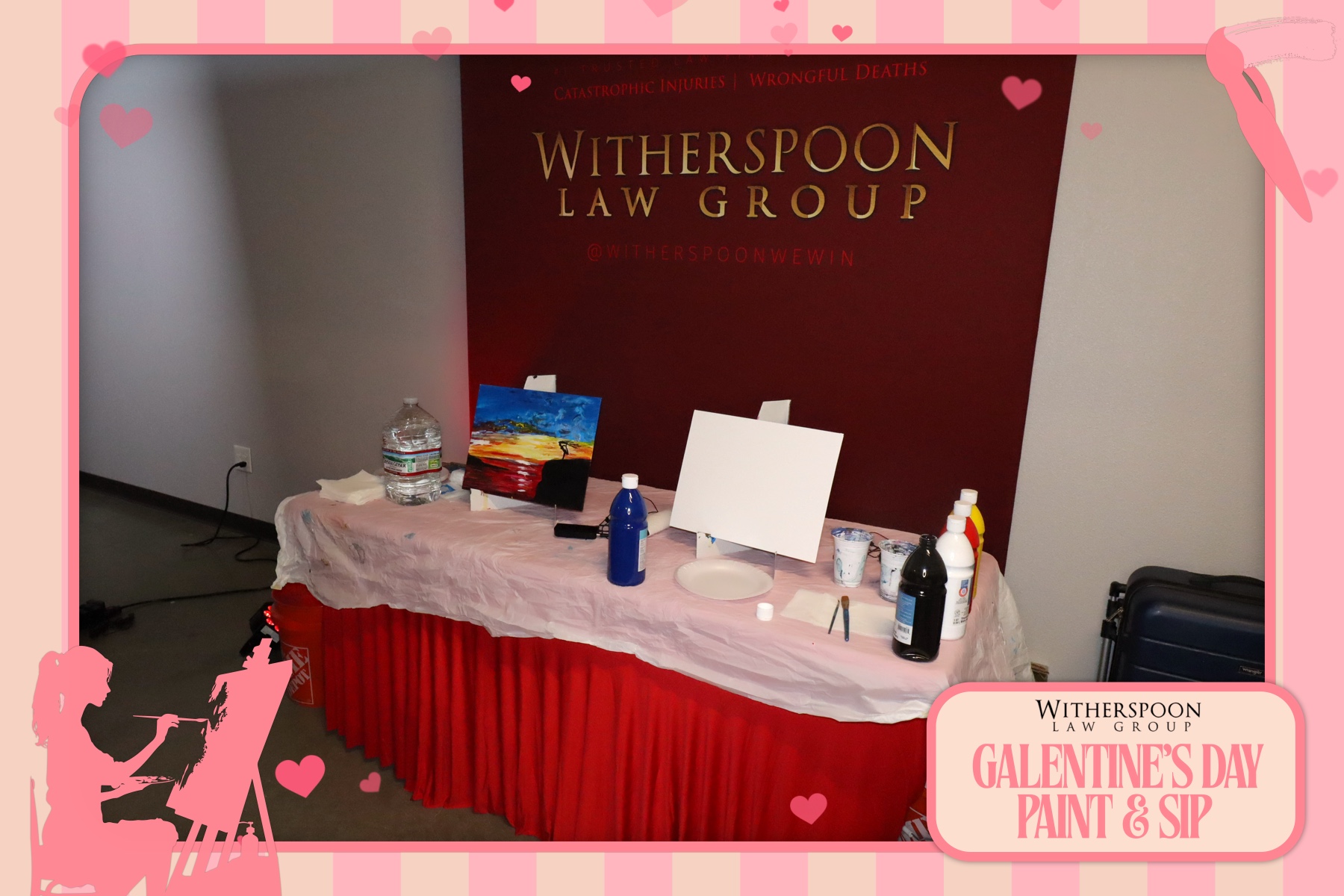 Galentine's Day:  Paint & Sip Party | View more photos from the event at gallery.rckapturedmemories.com/u/RCKapturedMemories/Galentines-Day-Paint-Sip-Party