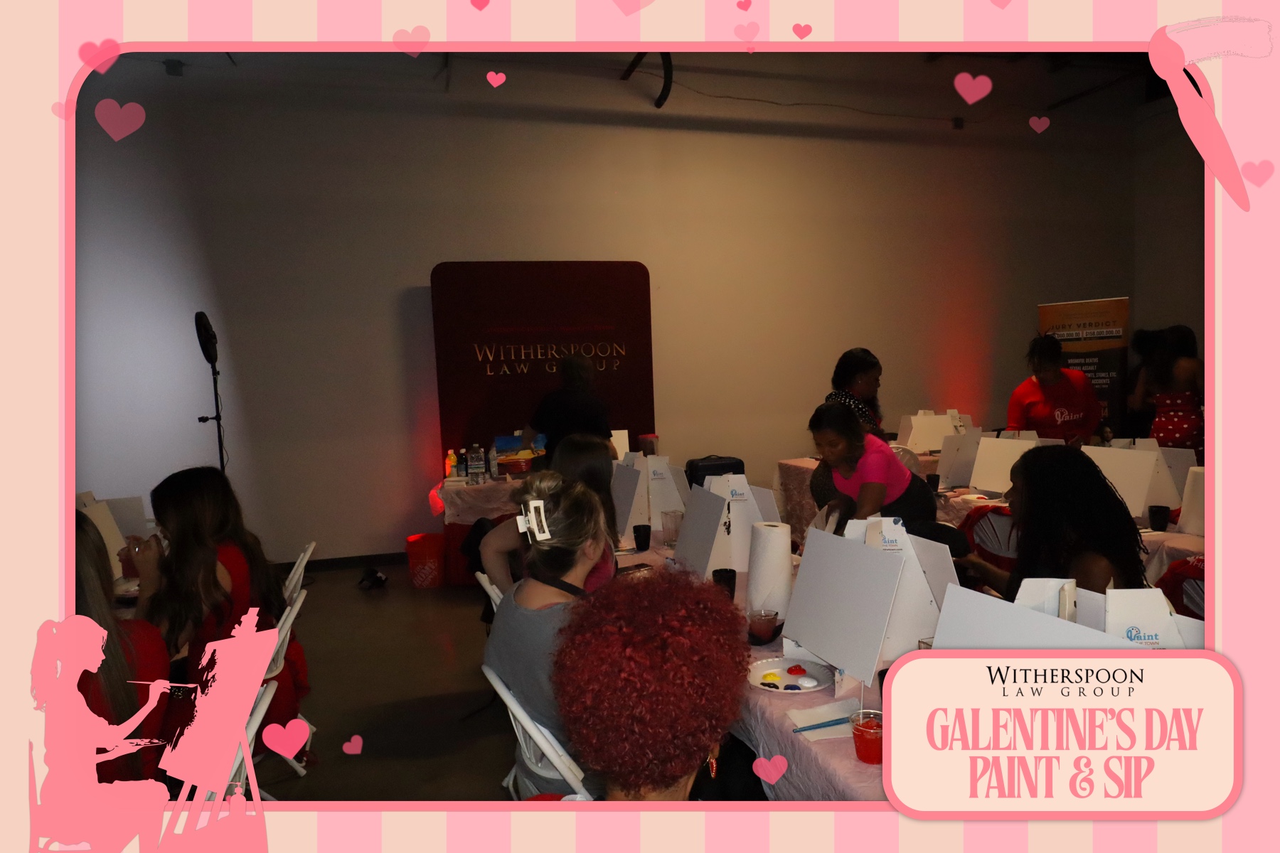 Galentine's Day:  Paint & Sip Party | View more photos from the event at gallery.rckapturedmemories.com/u/RCKapturedMemories/Galentines-Day-Paint-Sip-Party