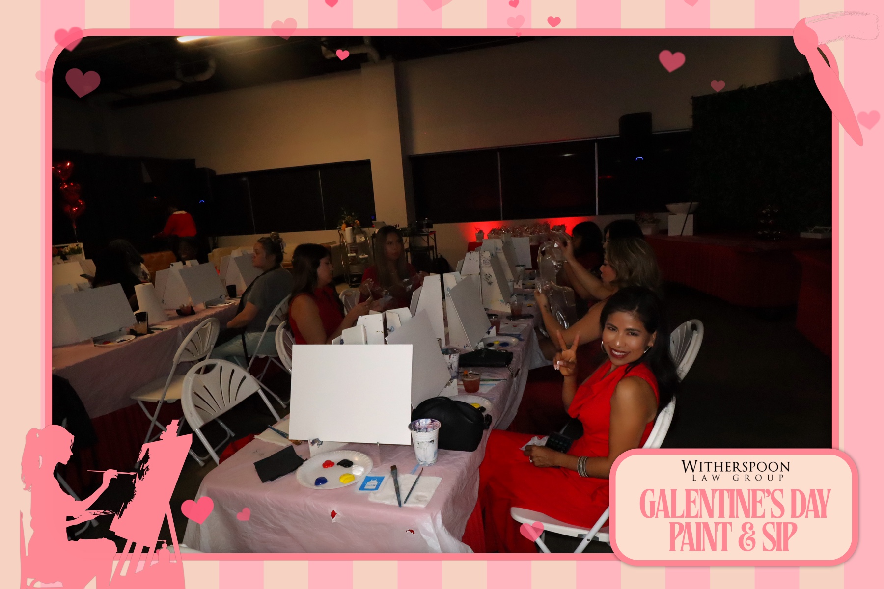 Galentine's Day:  Paint & Sip Party | View more photos from the event at gallery.rckapturedmemories.com/u/RCKapturedMemories/Galentines-Day-Paint-Sip-Party