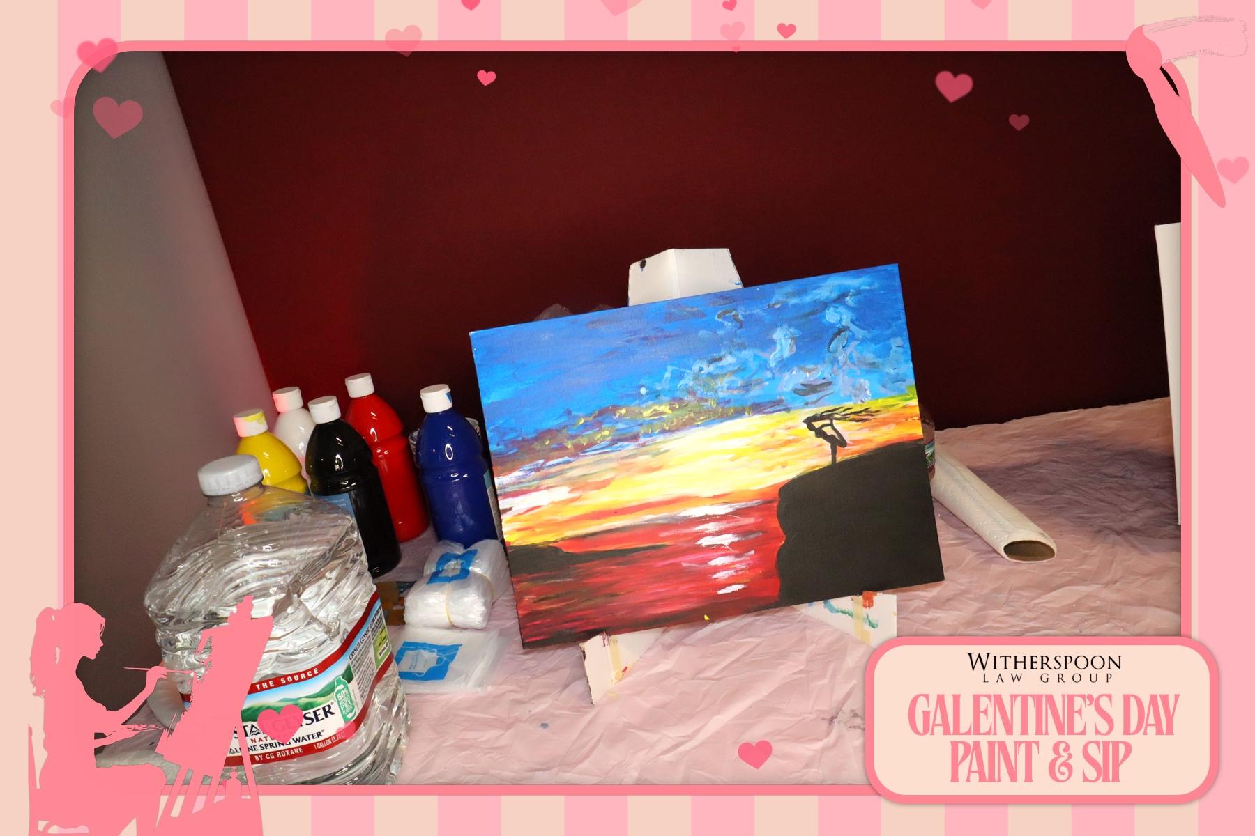 Galentine's Day:  Paint & Sip Party | View more photos from the event at gallery.rckapturedmemories.com/u/RCKapturedMemories/Galentines-Day-Paint-Sip-Party