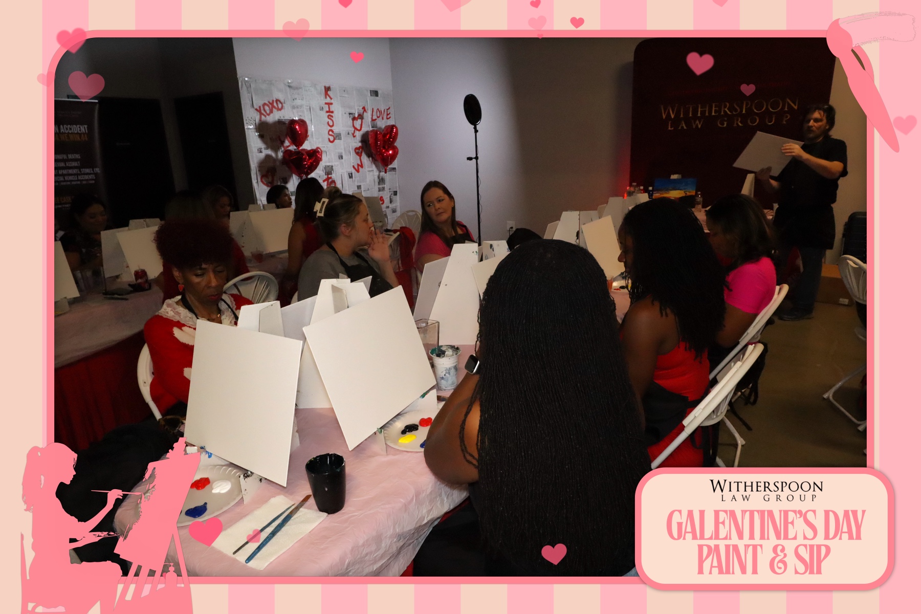Galentine's Day:  Paint & Sip Party | View more photos from the event at gallery.rckapturedmemories.com/u/RCKapturedMemories/Galentines-Day-Paint-Sip-Party