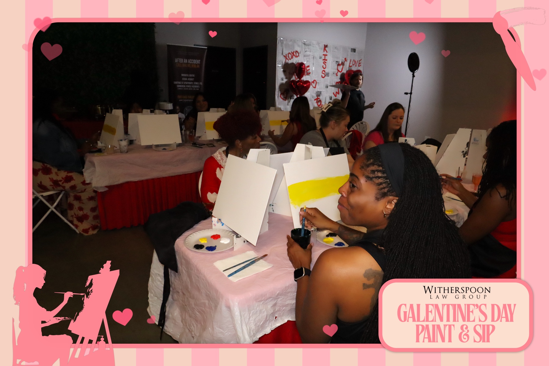 Galentine's Day:  Paint & Sip Party | View more photos from the event at gallery.rckapturedmemories.com/u/RCKapturedMemories/Galentines-Day-Paint-Sip-Party