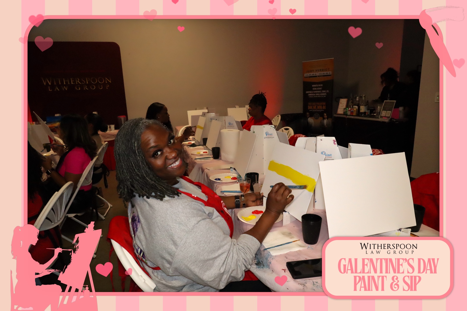 Galentine's Day:  Paint & Sip Party | View more photos from the event at gallery.rckapturedmemories.com/u/RCKapturedMemories/Galentines-Day-Paint-Sip-Party