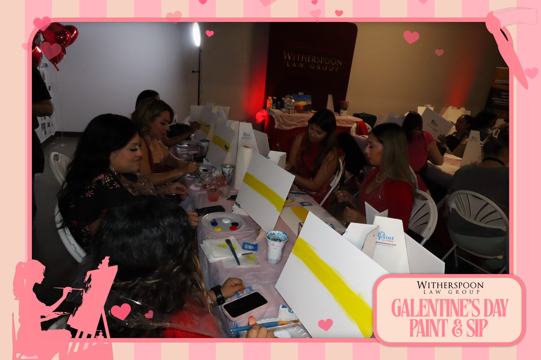 Galentine's Day:  Paint & Sip Party | View more photos from the event at gallery.rckapturedmemories.com/u/RCKapturedMemories/Galentines-Day-Paint-Sip-Party