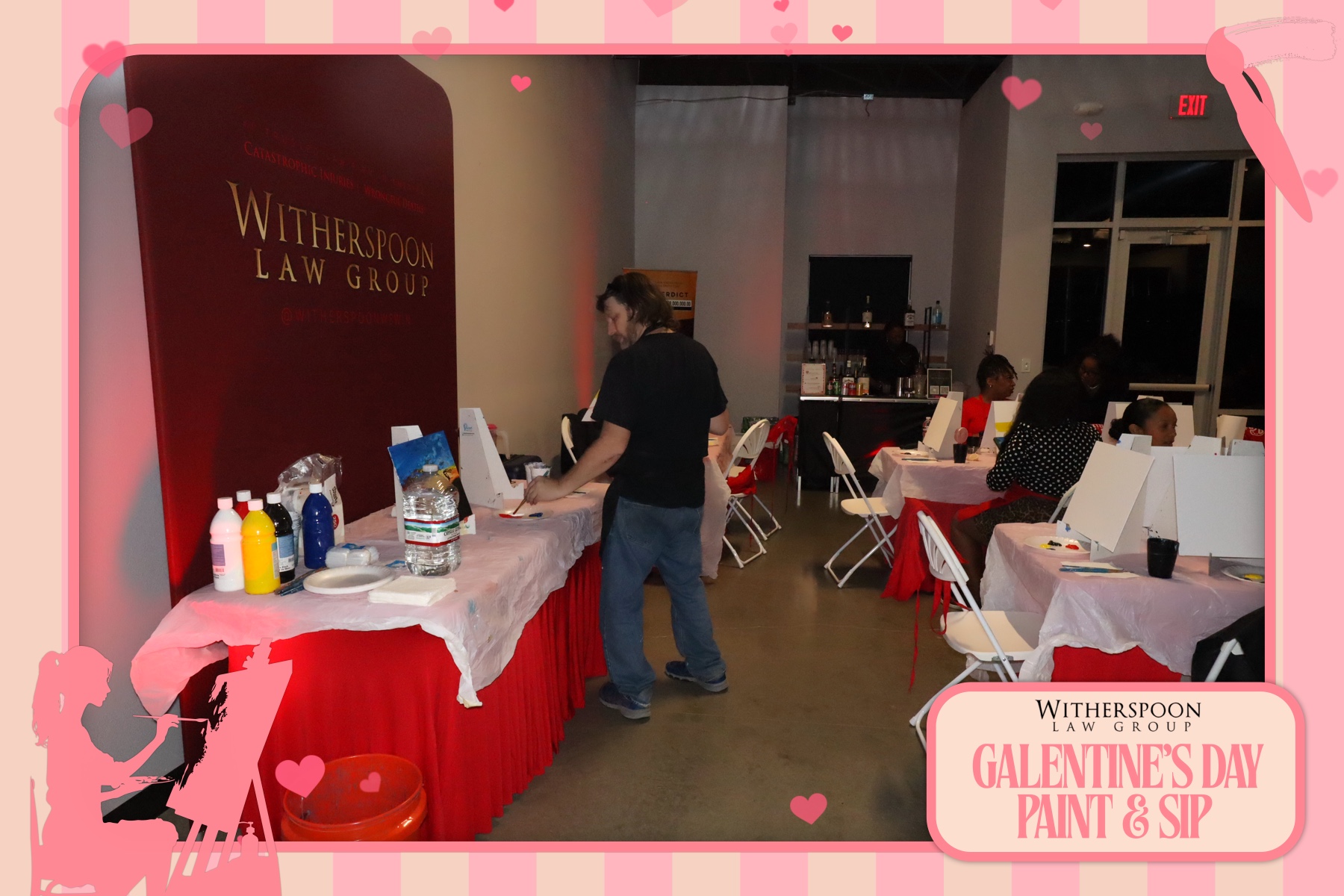 Galentine's Day:  Paint & Sip Party | View more photos from the event at gallery.rckapturedmemories.com/u/RCKapturedMemories/Galentines-Day-Paint-Sip-Party