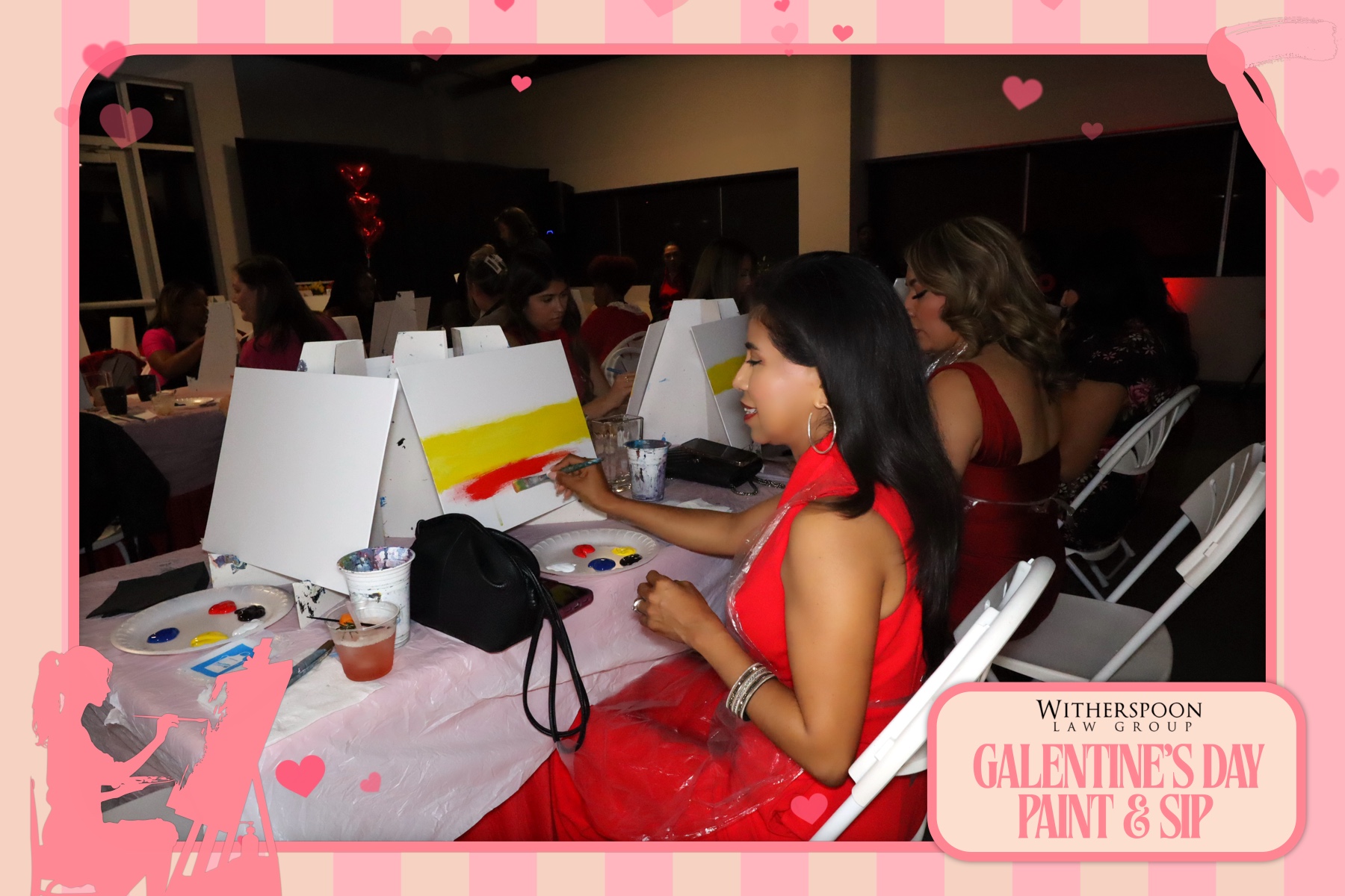 Galentine's Day:  Paint & Sip Party | View more photos from the event at gallery.rckapturedmemories.com/u/RCKapturedMemories/Galentines-Day-Paint-Sip-Party