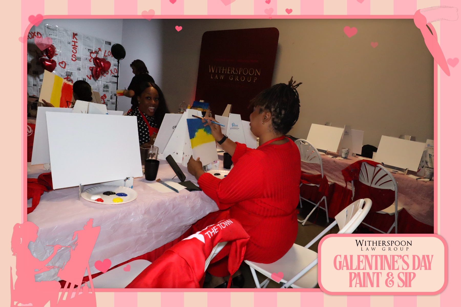 Galentine's Day:  Paint & Sip Party | View more photos from the event at gallery.rckapturedmemories.com/u/RCKapturedMemories/Galentines-Day-Paint-Sip-Party