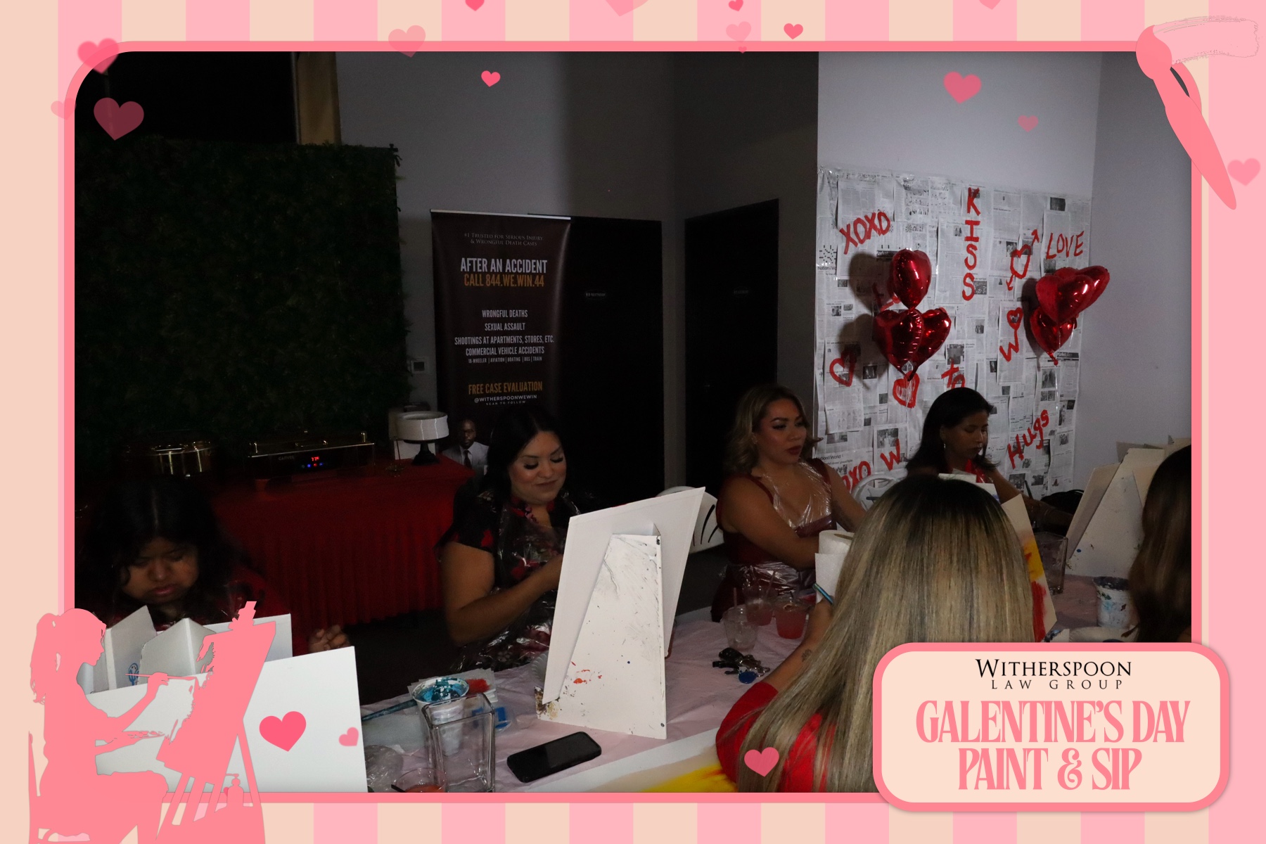Galentine's Day:  Paint & Sip Party | View more photos from the event at gallery.rckapturedmemories.com/u/RCKapturedMemories/Galentines-Day-Paint-Sip-Party