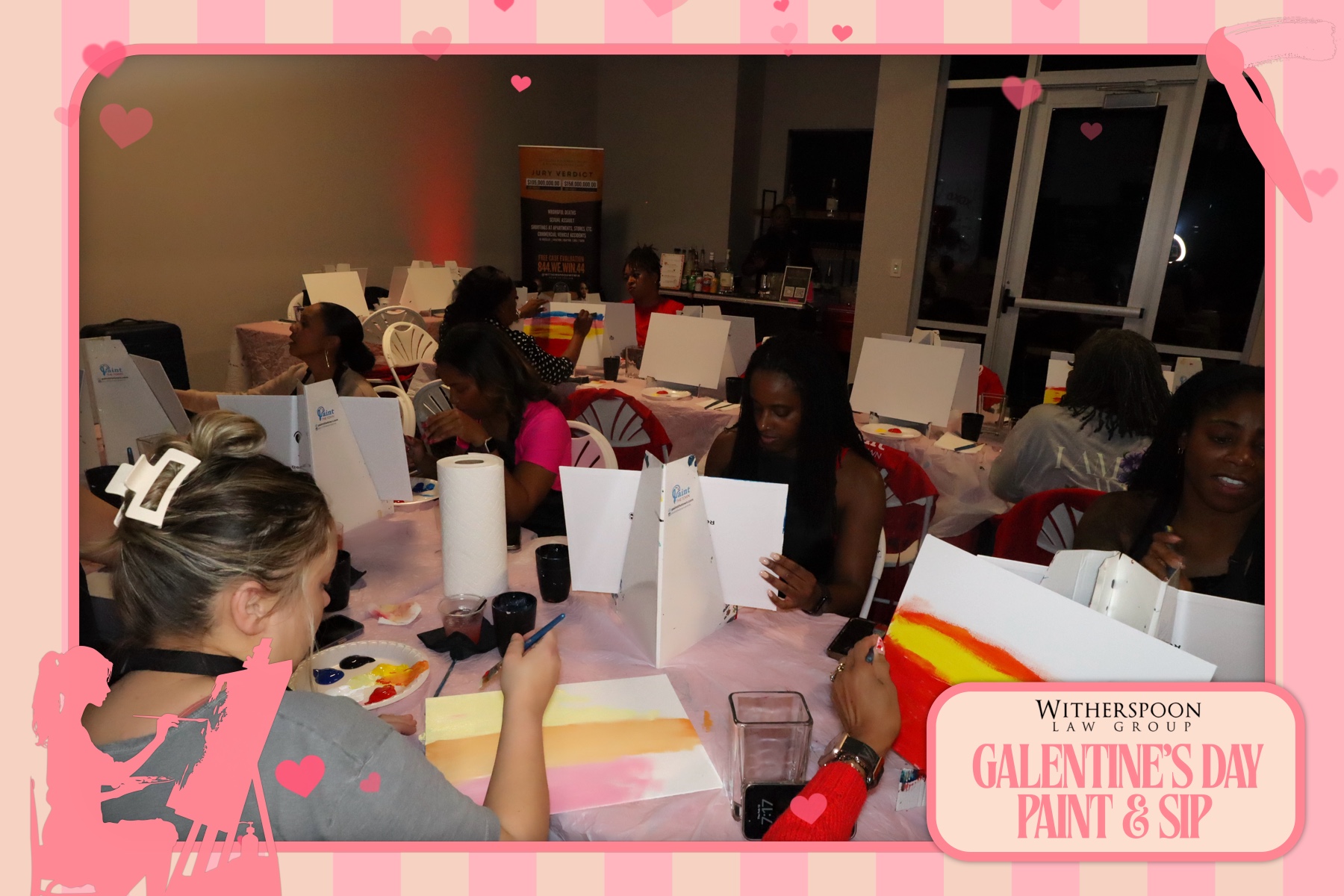 Galentine's Day:  Paint & Sip Party | View more photos from the event at gallery.rckapturedmemories.com/u/RCKapturedMemories/Galentines-Day-Paint-Sip-Party