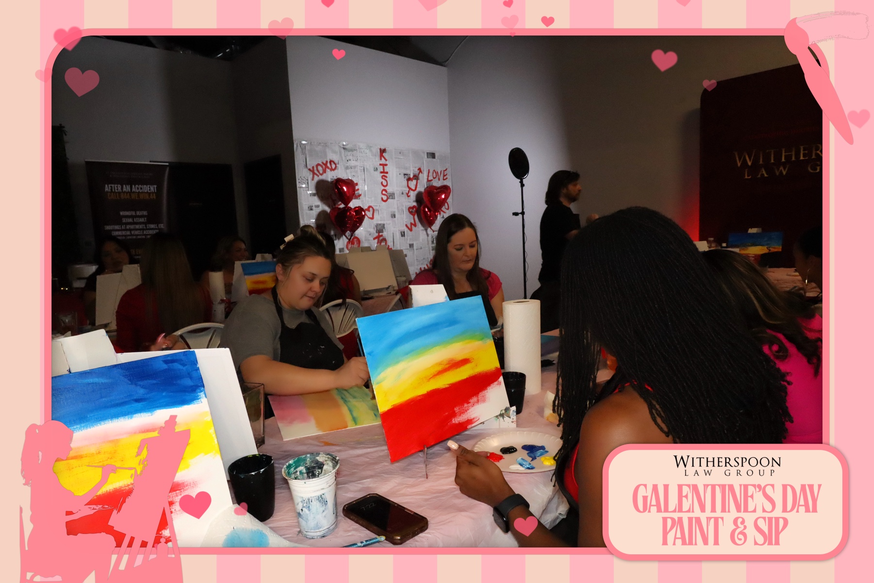 Galentine's Day:  Paint & Sip Party | View more photos from the event at gallery.rckapturedmemories.com/u/RCKapturedMemories/Galentines-Day-Paint-Sip-Party
