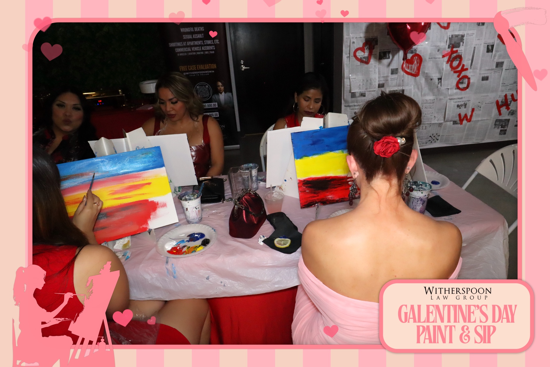 Galentine's Day:  Paint & Sip Party | View more photos from the event at gallery.rckapturedmemories.com/u/RCKapturedMemories/Galentines-Day-Paint-Sip-Party