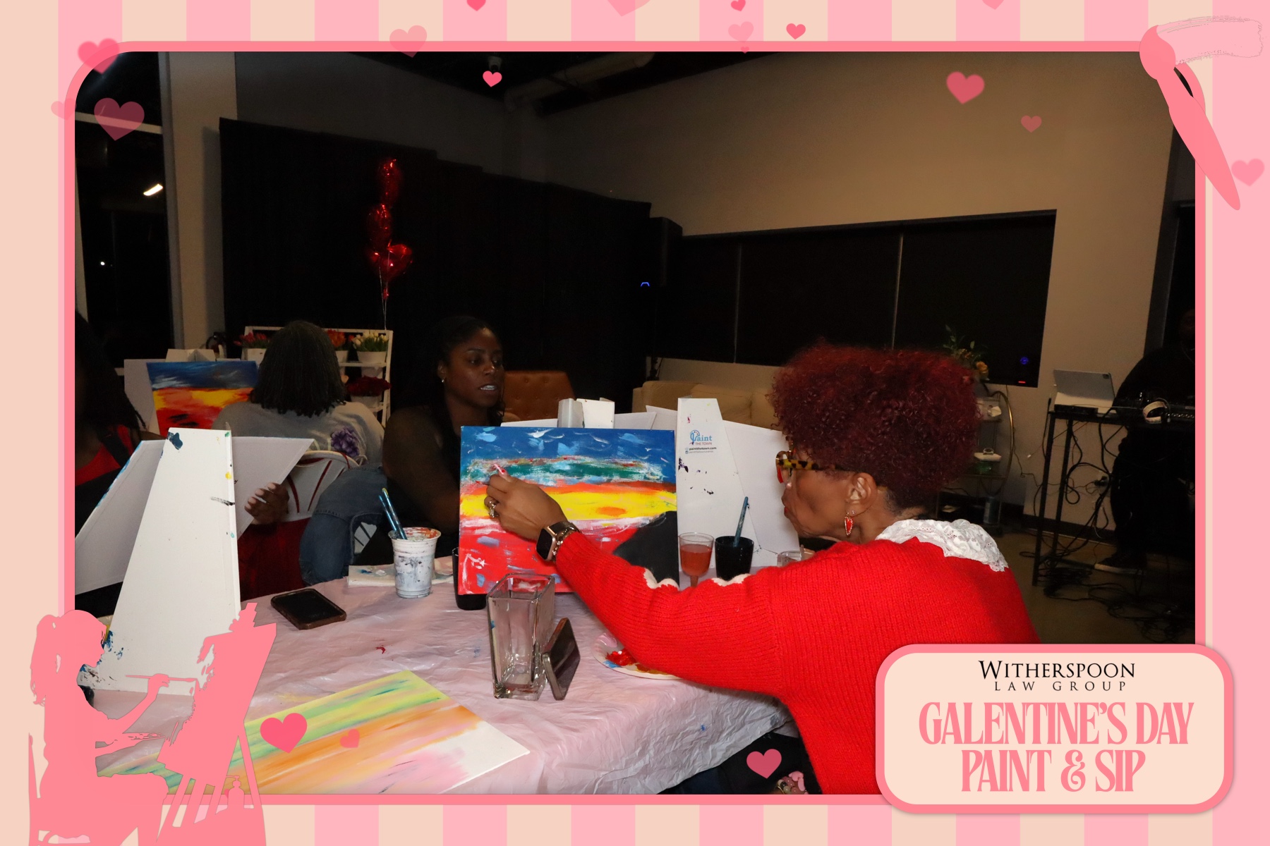 Galentine's Day:  Paint & Sip Party | View more photos from the event at gallery.rckapturedmemories.com/u/RCKapturedMemories/Galentines-Day-Paint-Sip-Party