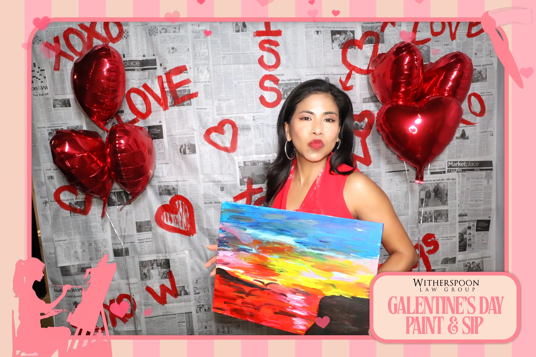Galentine's Day:  Paint & Sip Party | View more photos from the event at gallery.rckapturedmemories.com/u/RCKapturedMemories/Galentines-Day-Paint-Sip-Party