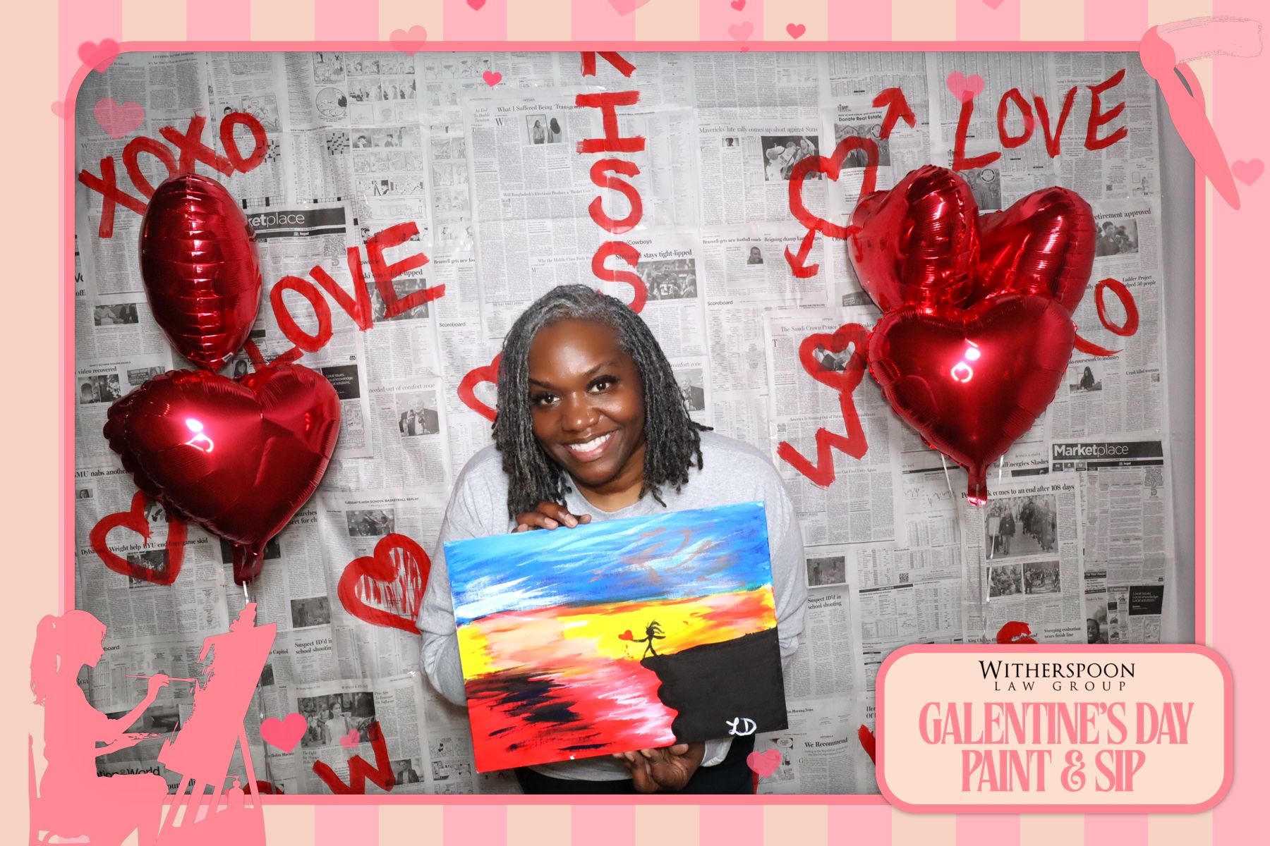 Galentine's Day:  Paint & Sip Party | View more photos from the event at gallery.rckapturedmemories.com/u/RCKapturedMemories/Galentines-Day-Paint-Sip-Party