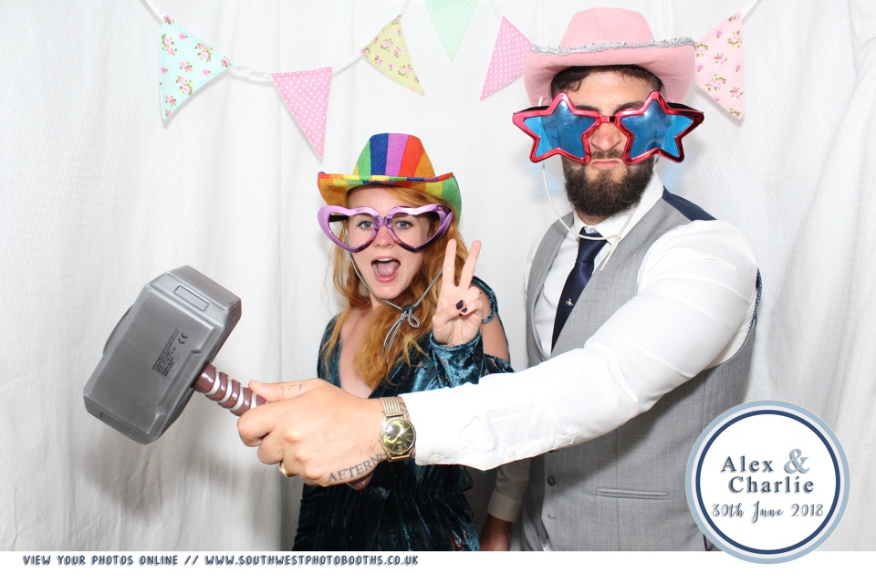 Alex and Charlie | View more photos from the event at gallery.southwestphotobooths.co.uk/u/SWPB/Alex-and-Charlie