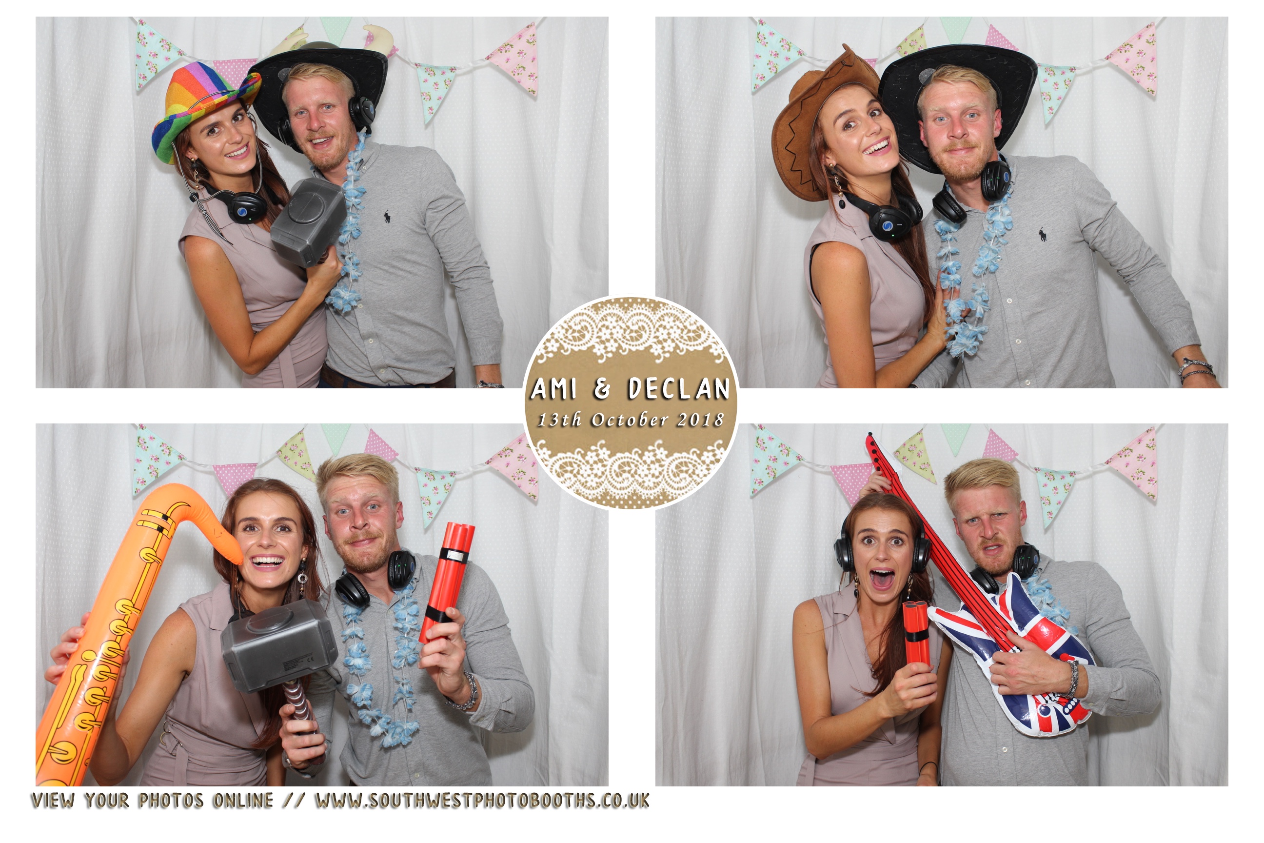 Ami and Declan | View more photos from the event at gallery.southwestphotobooths.co.uk/u/SWPB/Ami-and-Declan