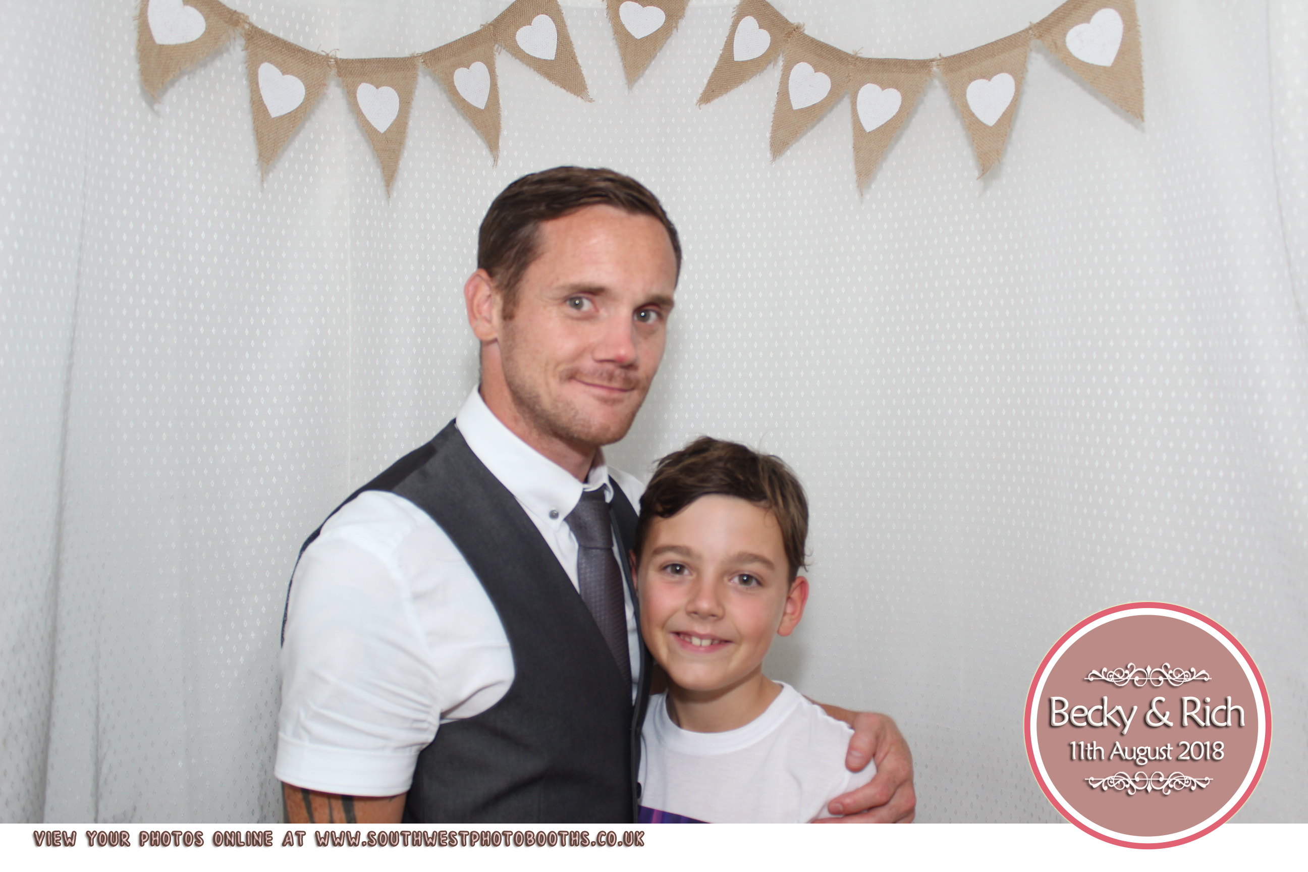 Becky and Rich | View more photos from the event at gallery.southwestphotobooths.co.uk/u/SWPB/Becky-and-Rich