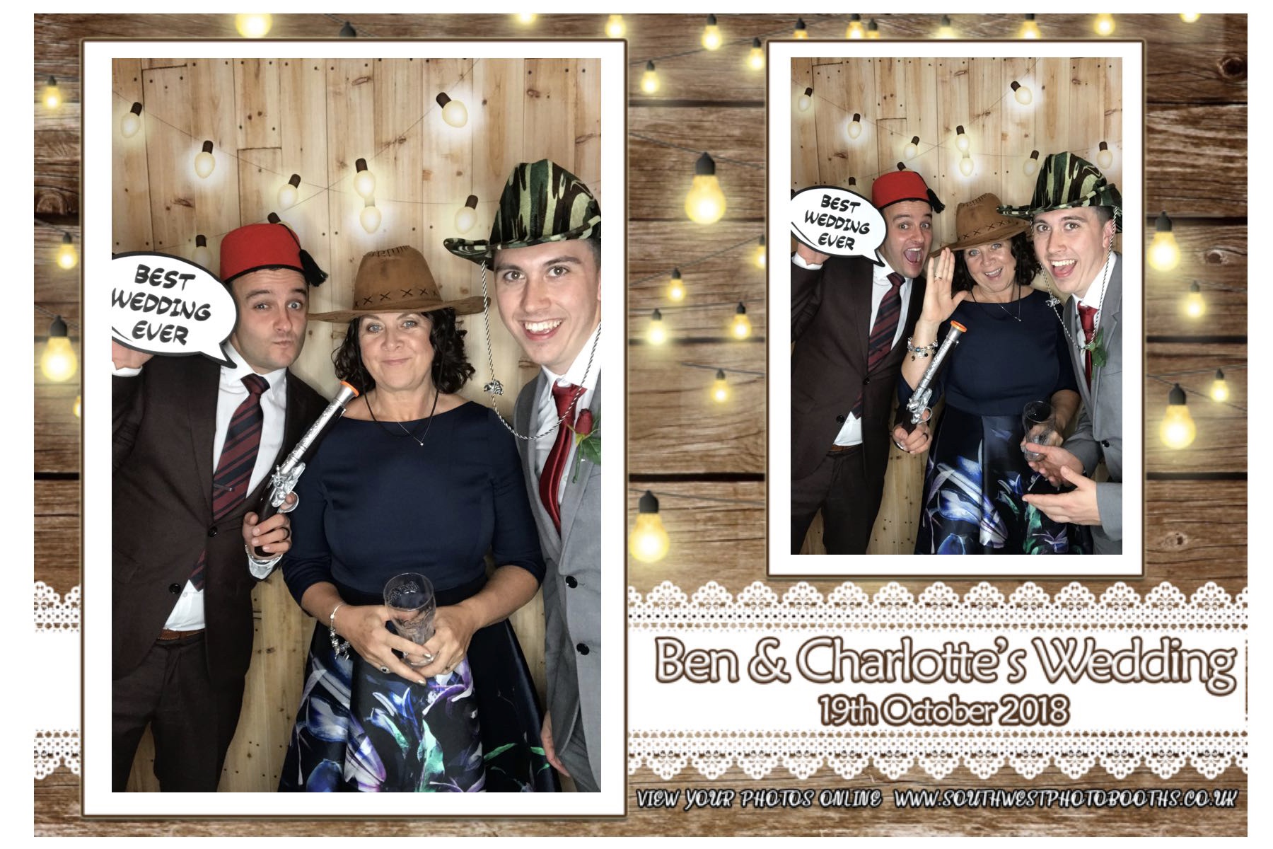 Ben & Charlotte | View more photos from the event at gallery.southwestphotobooths.co.uk/u/SWPB/Ben-Charlotte