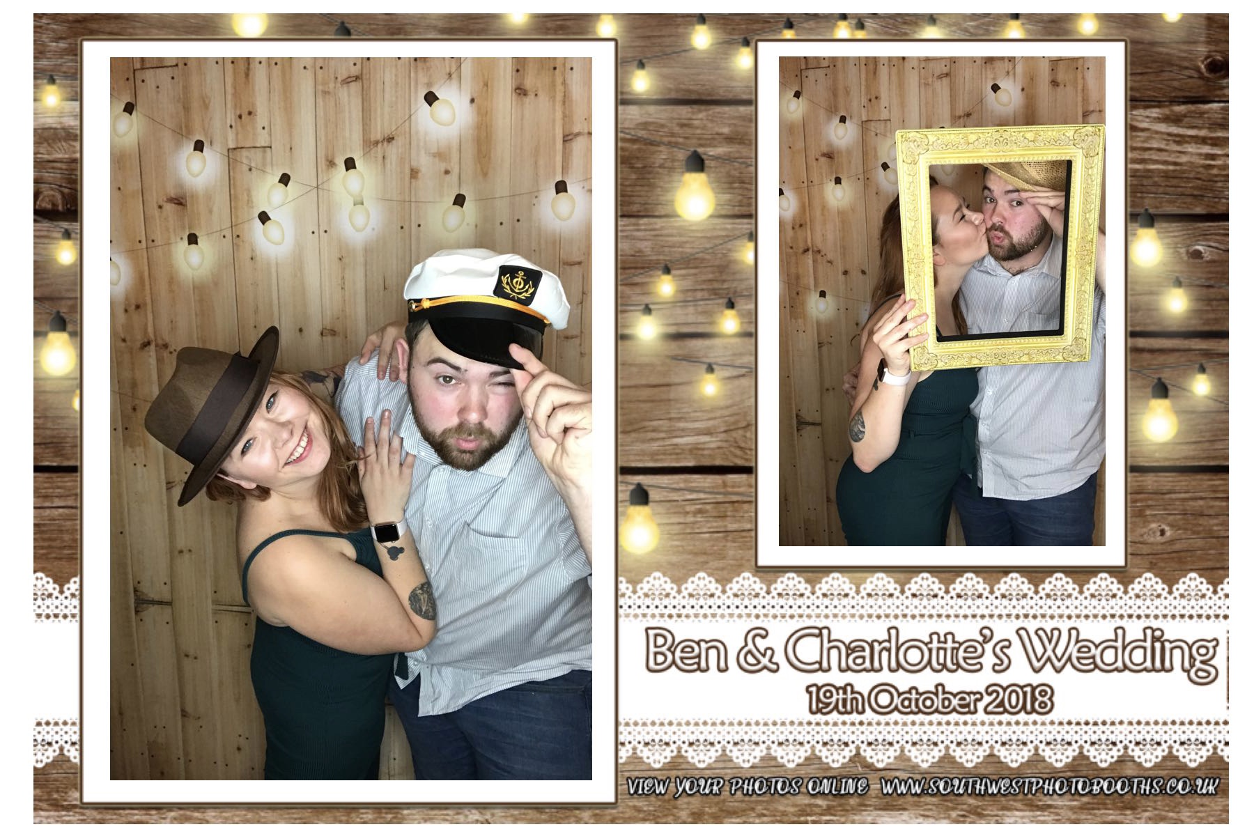 Ben & Charlotte | View more photos from the event at gallery.southwestphotobooths.co.uk/u/SWPB/Ben-Charlotte