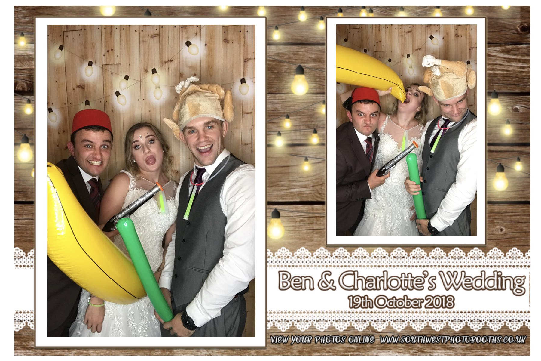 Ben & Charlotte | View more photos from the event at gallery.southwestphotobooths.co.uk/u/SWPB/Ben-Charlotte