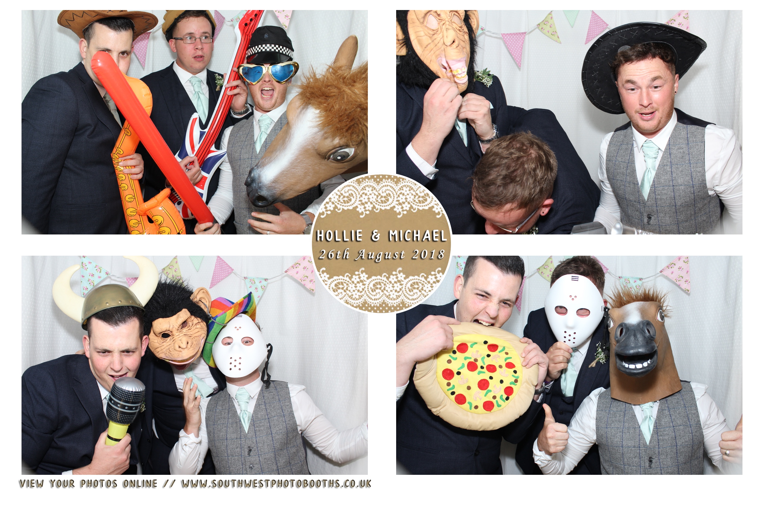 Hollie and Michael | View more photos from the event at gallery.southwestphotobooths.co.uk/u/SWPB/Hollie-and-Michael