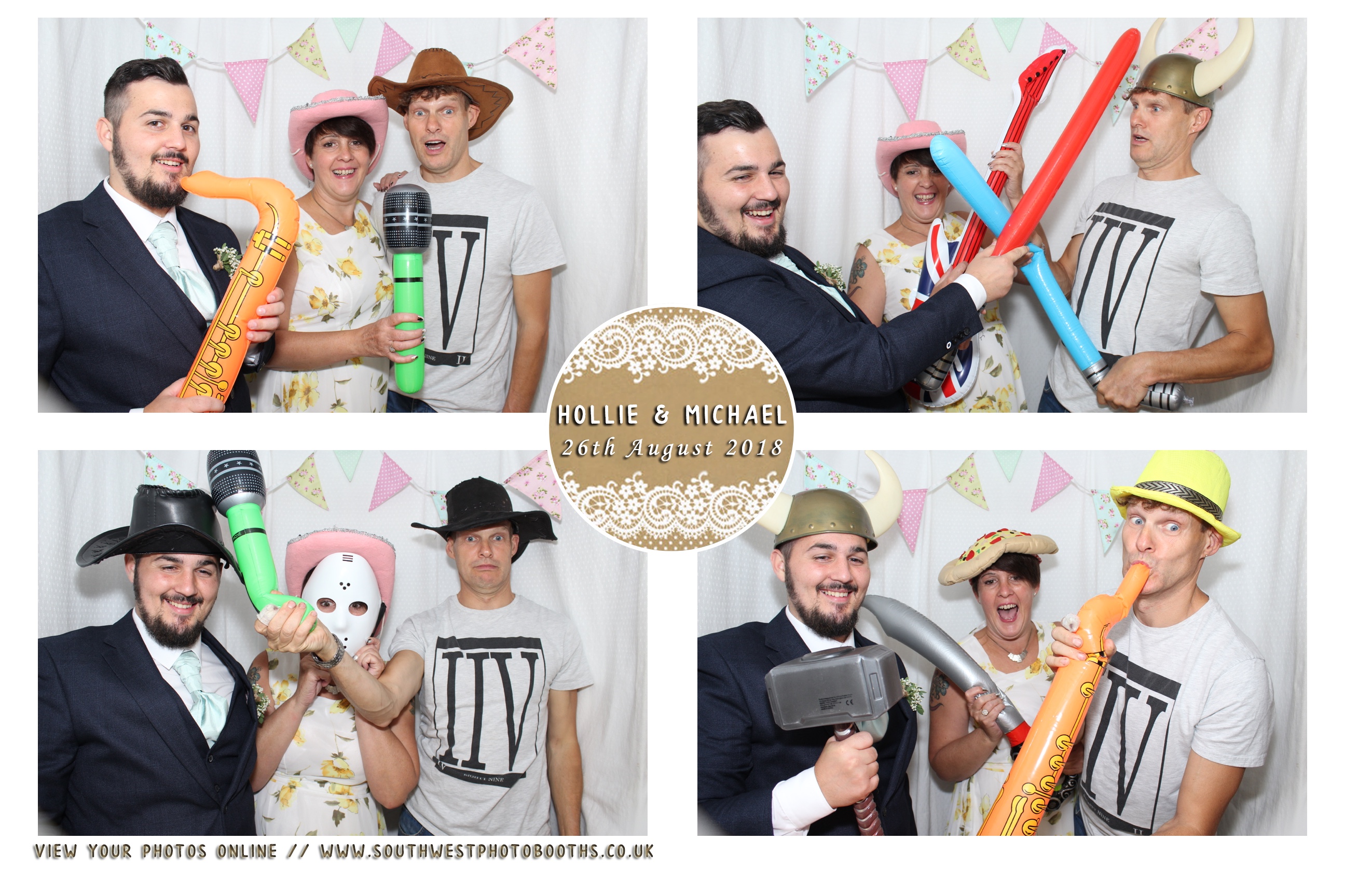 Hollie and Michael | View more photos from the event at gallery.southwestphotobooths.co.uk/u/SWPB/Hollie-and-Michael