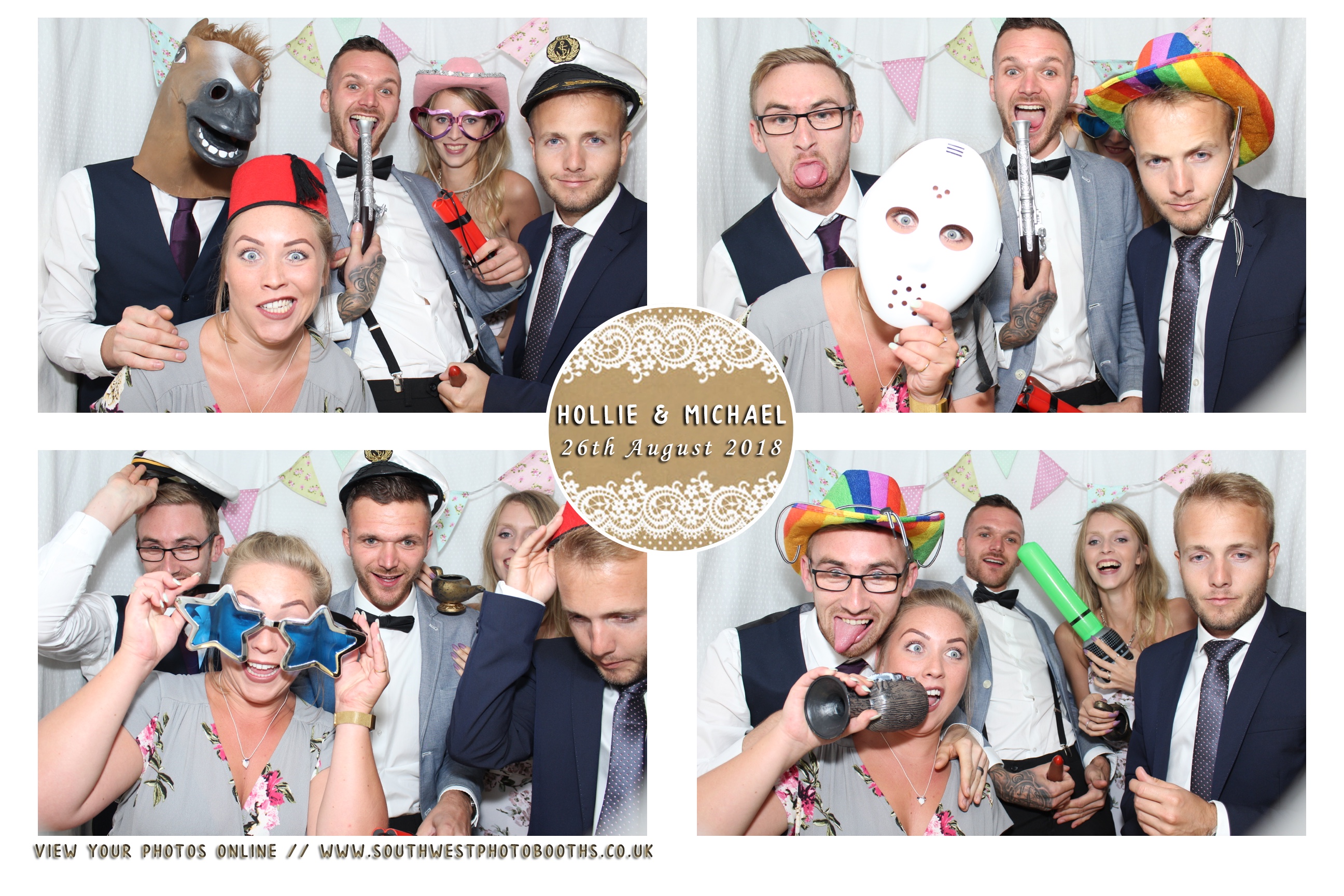 Hollie and Michael | View more photos from the event at gallery.southwestphotobooths.co.uk/u/SWPB/Hollie-and-Michael