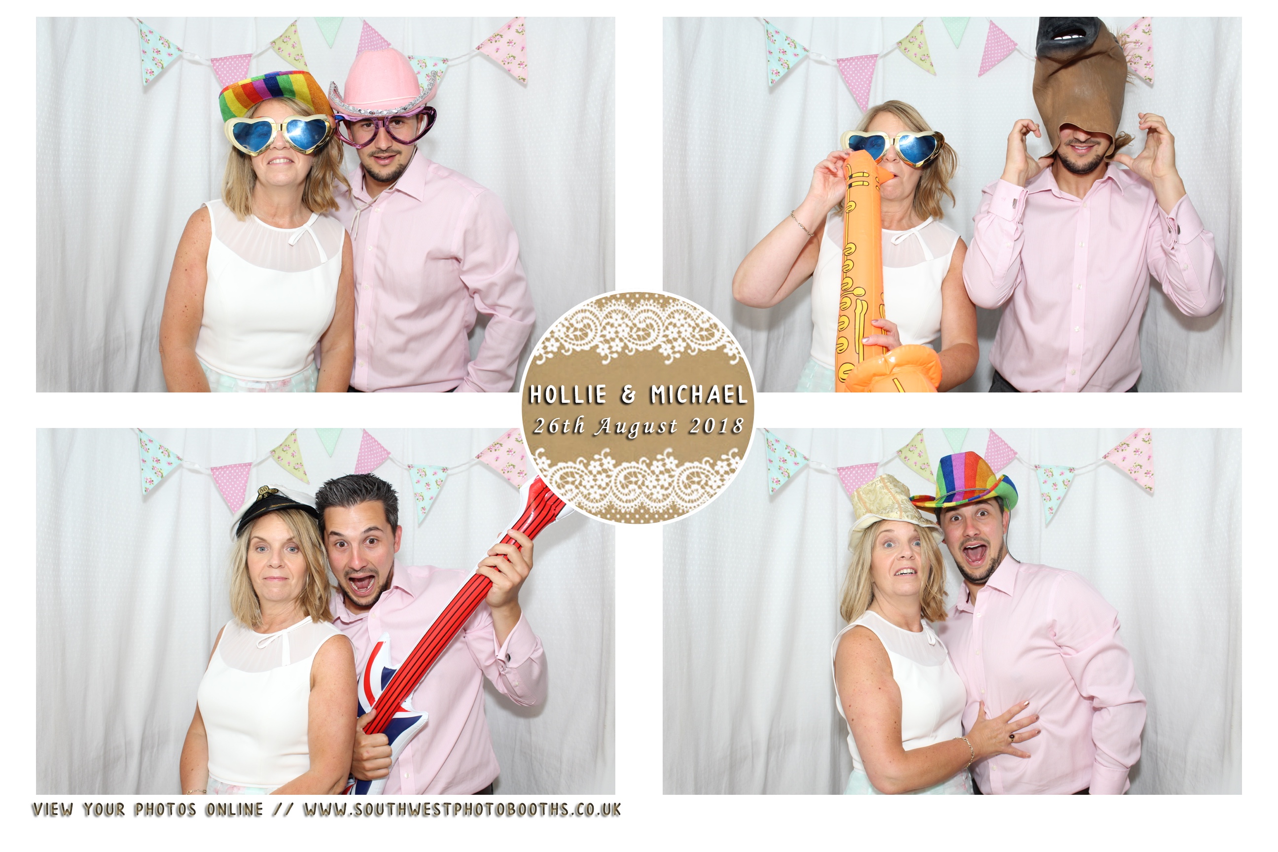 Hollie and Michael | View more photos from the event at gallery.southwestphotobooths.co.uk/u/SWPB/Hollie-and-Michael