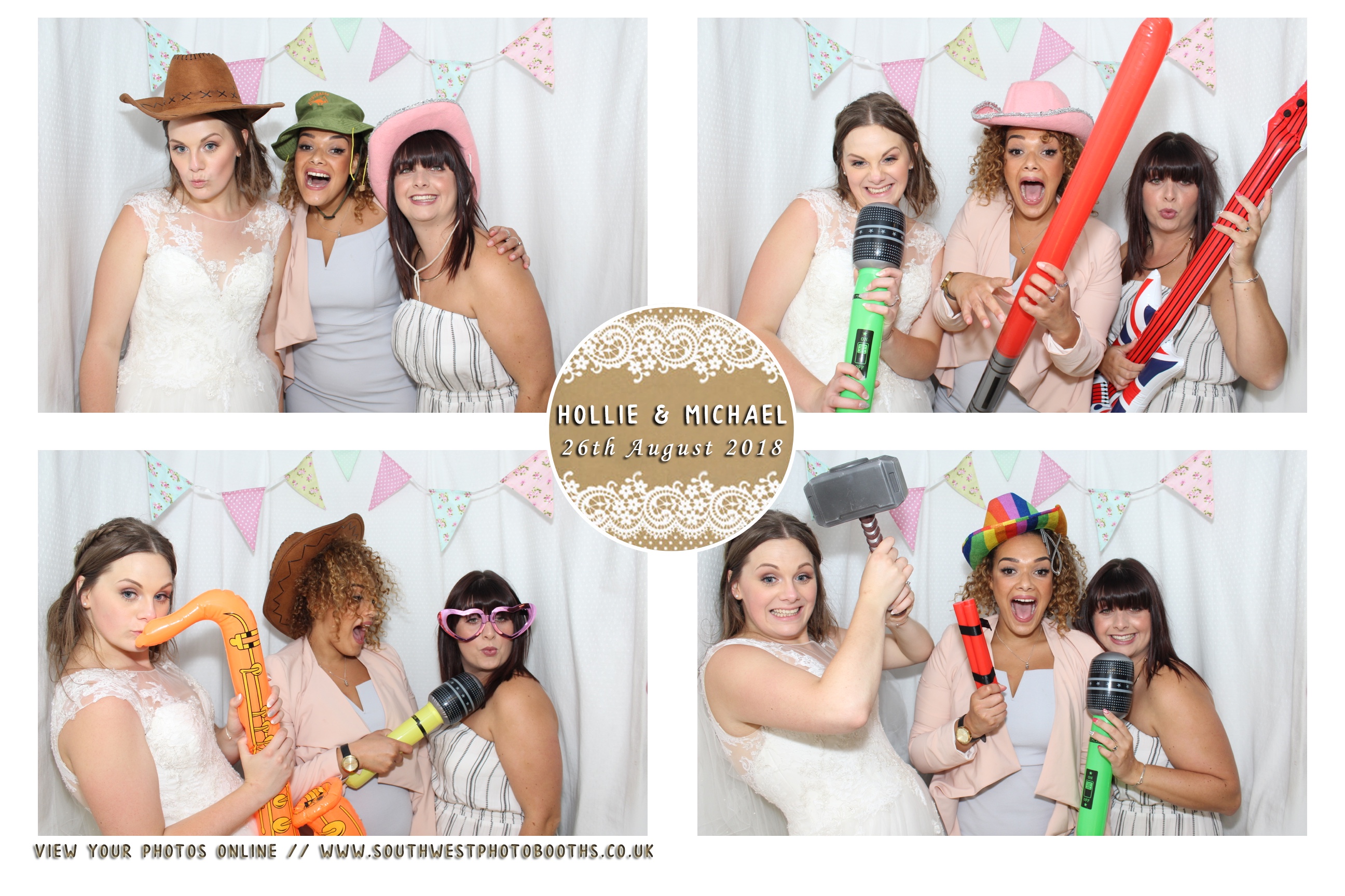 Hollie and Michael | View more photos from the event at gallery.southwestphotobooths.co.uk/u/SWPB/Hollie-and-Michael