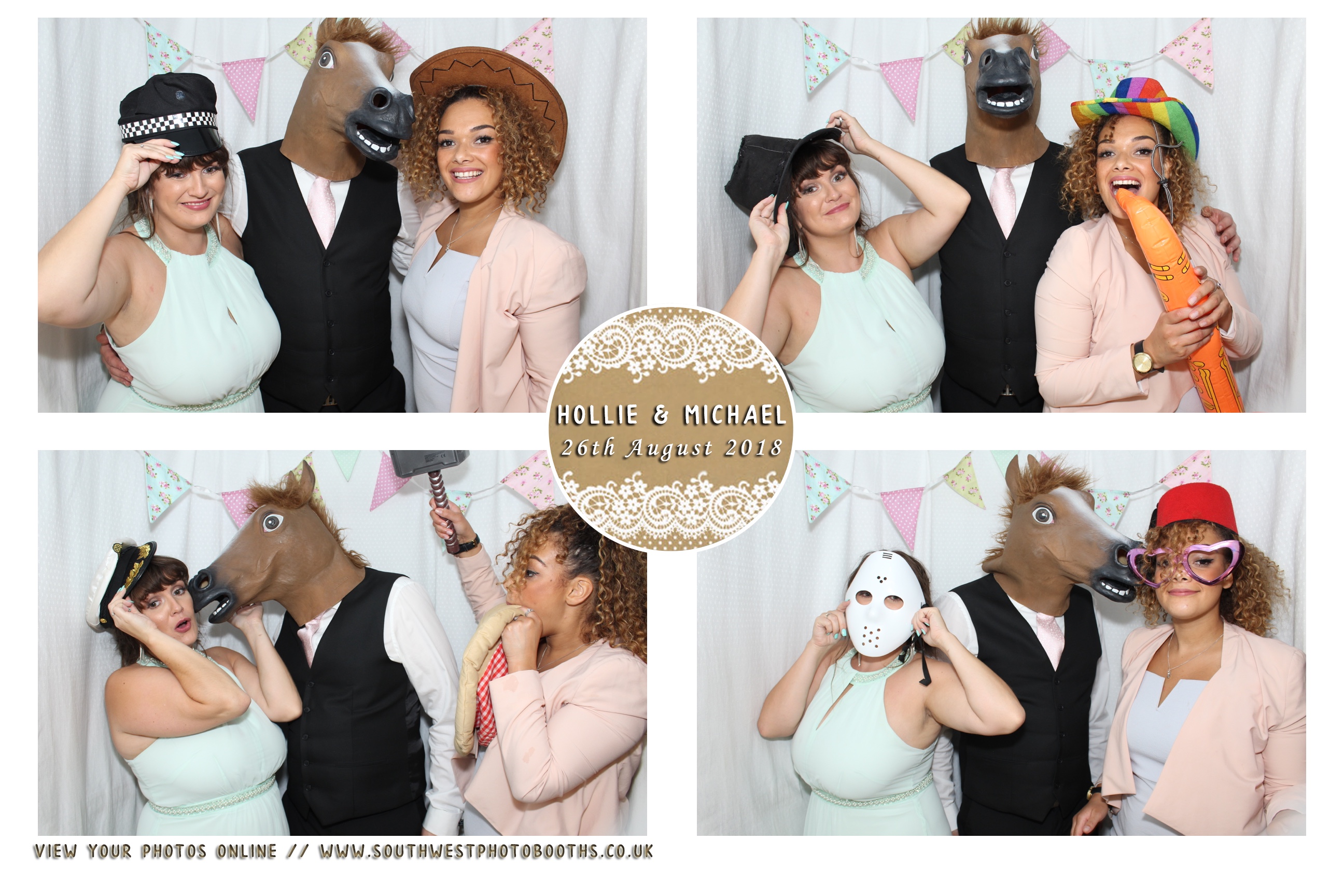 Hollie and Michael | View more photos from the event at gallery.southwestphotobooths.co.uk/u/SWPB/Hollie-and-Michael