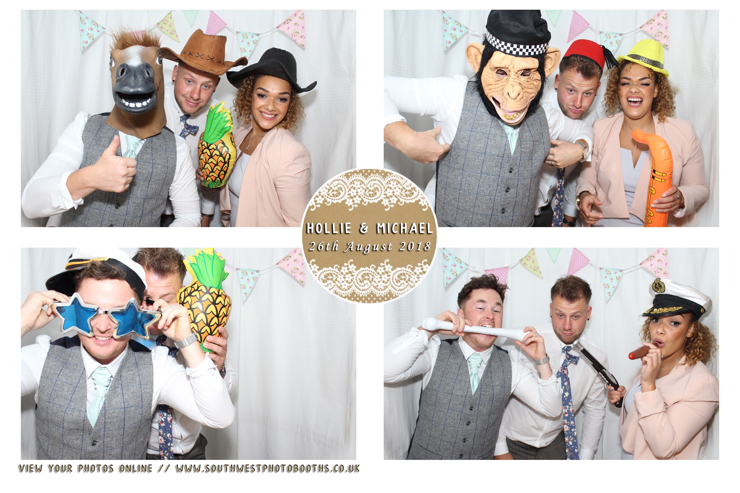 Hollie and Michael | View more photos from the event at gallery.southwestphotobooths.co.uk/u/SWPB/Hollie-and-Michael