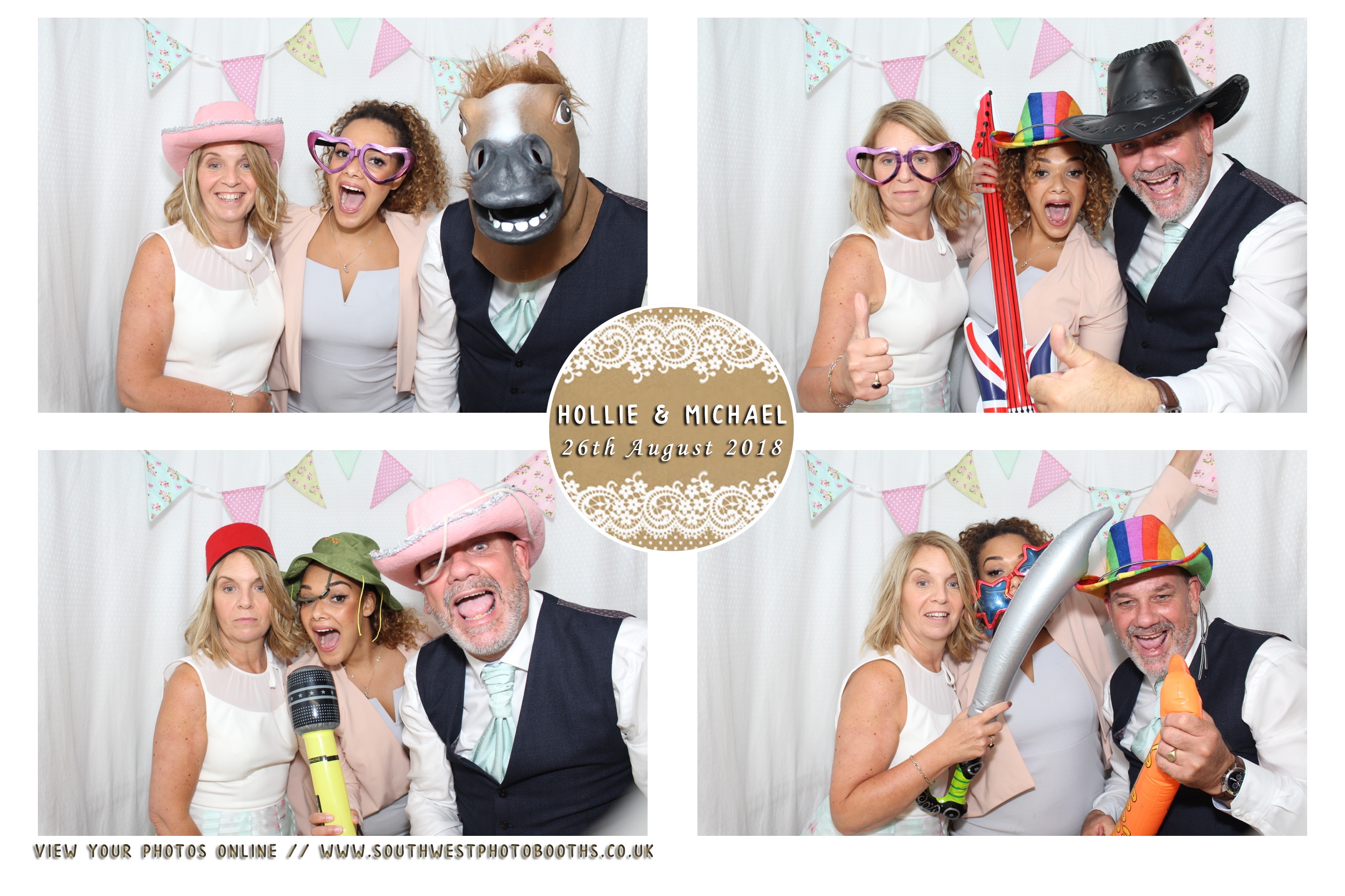 Hollie and Michael | View more photos from the event at gallery.southwestphotobooths.co.uk/u/SWPB/Hollie-and-Michael