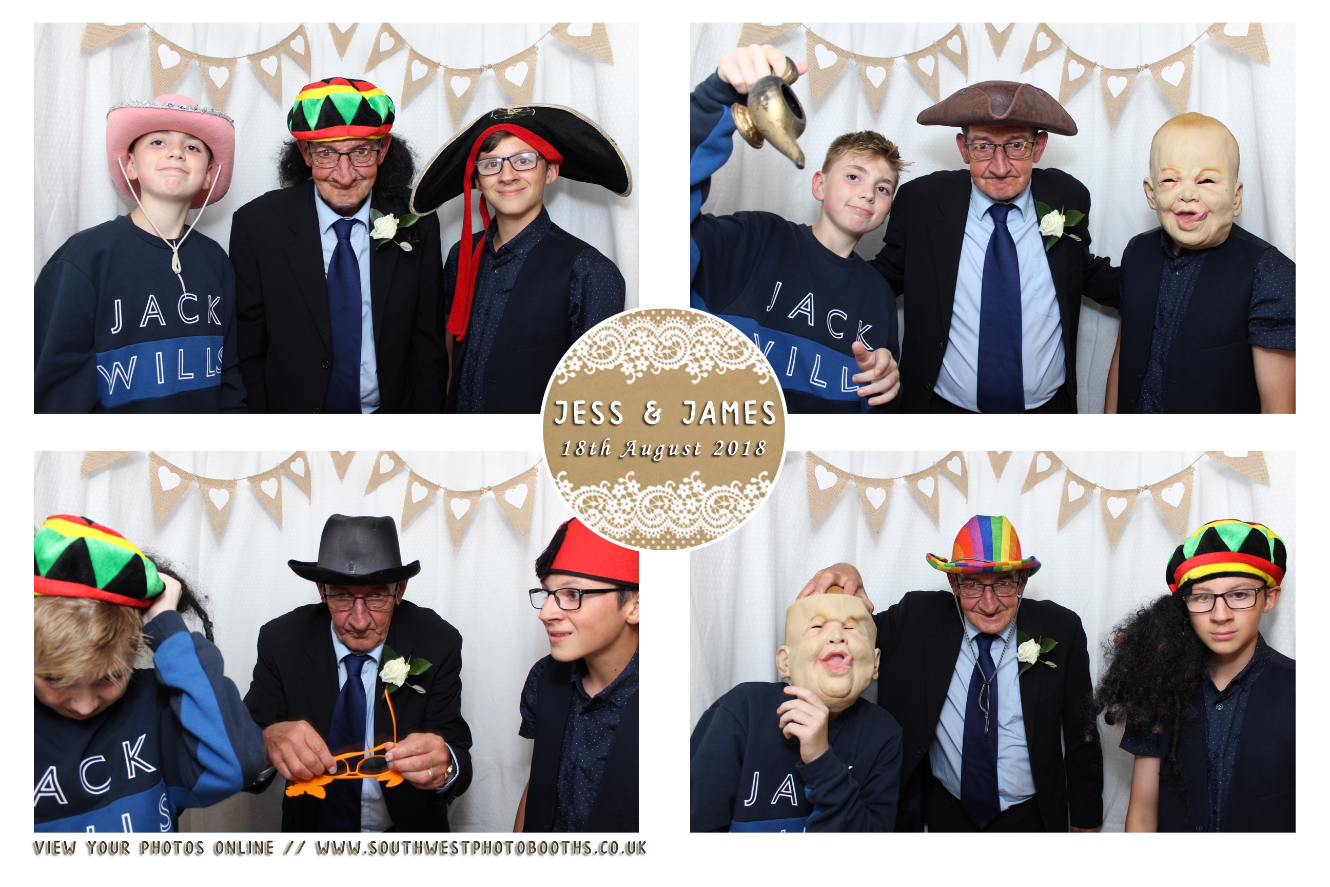 Jess and James | View more photos from the event at gallery.southwestphotobooths.co.uk/u/SWPB/Jess-and-James