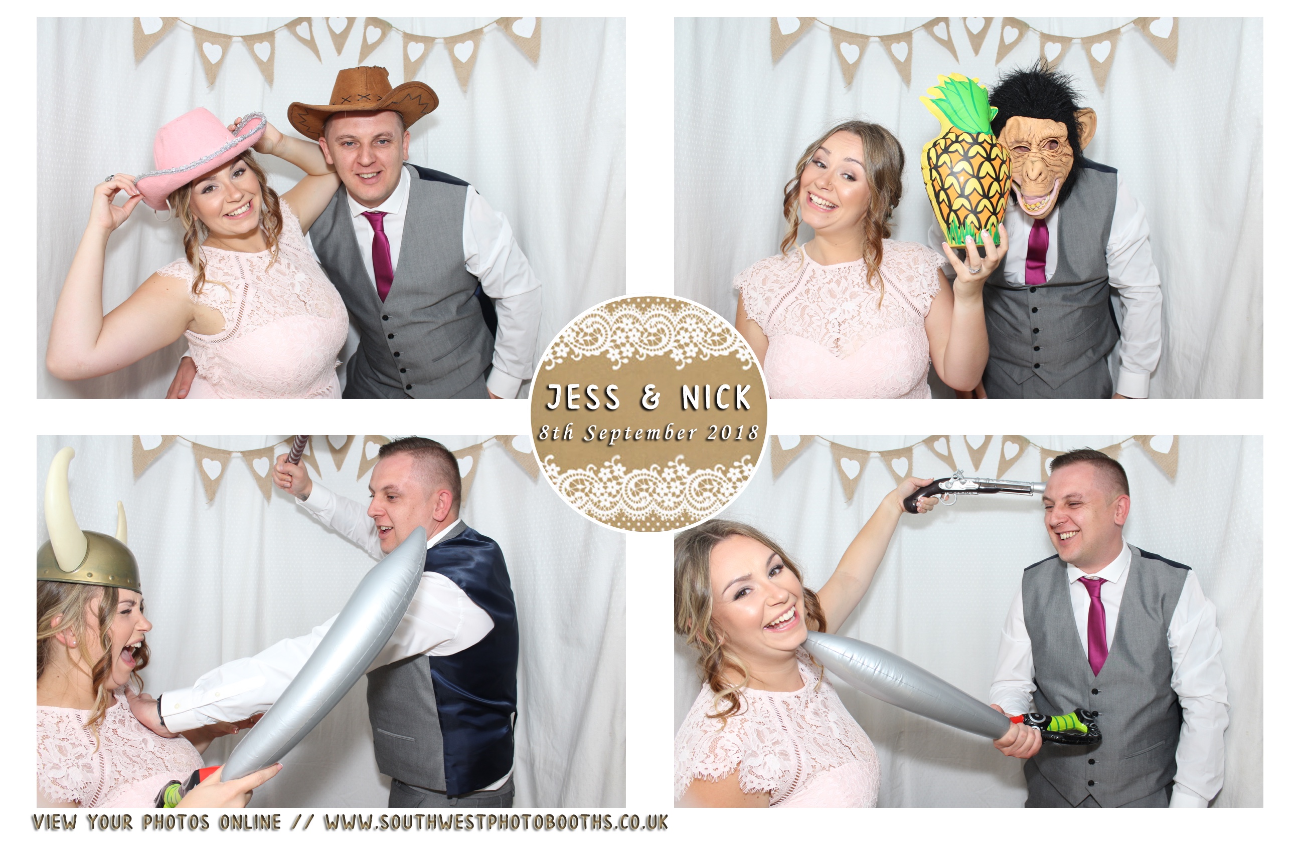 Jess and Nick | View more photos from the event at gallery.southwestphotobooths.co.uk/u/SWPB/Jess-and-Nick