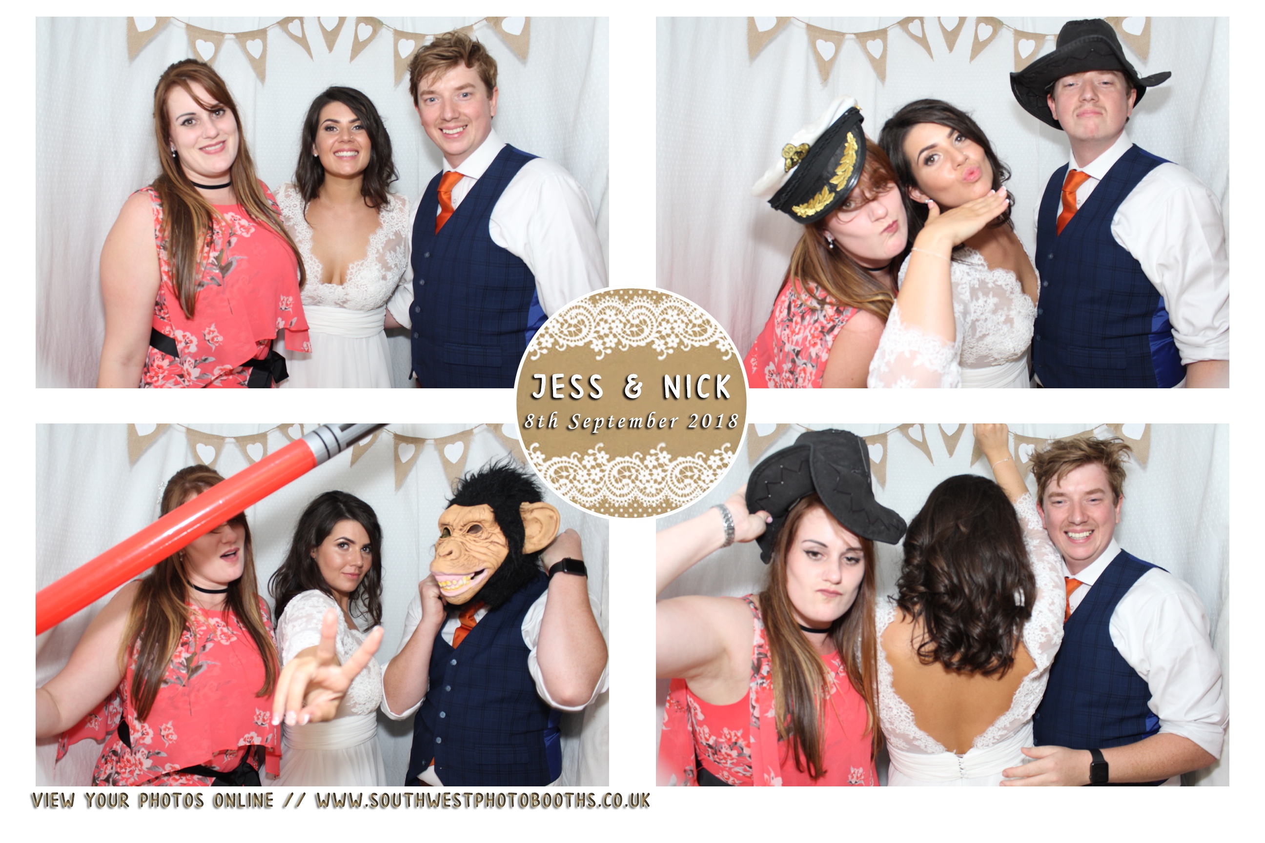 Jess and Nick | View more photos from the event at gallery.southwestphotobooths.co.uk/u/SWPB/Jess-and-Nick