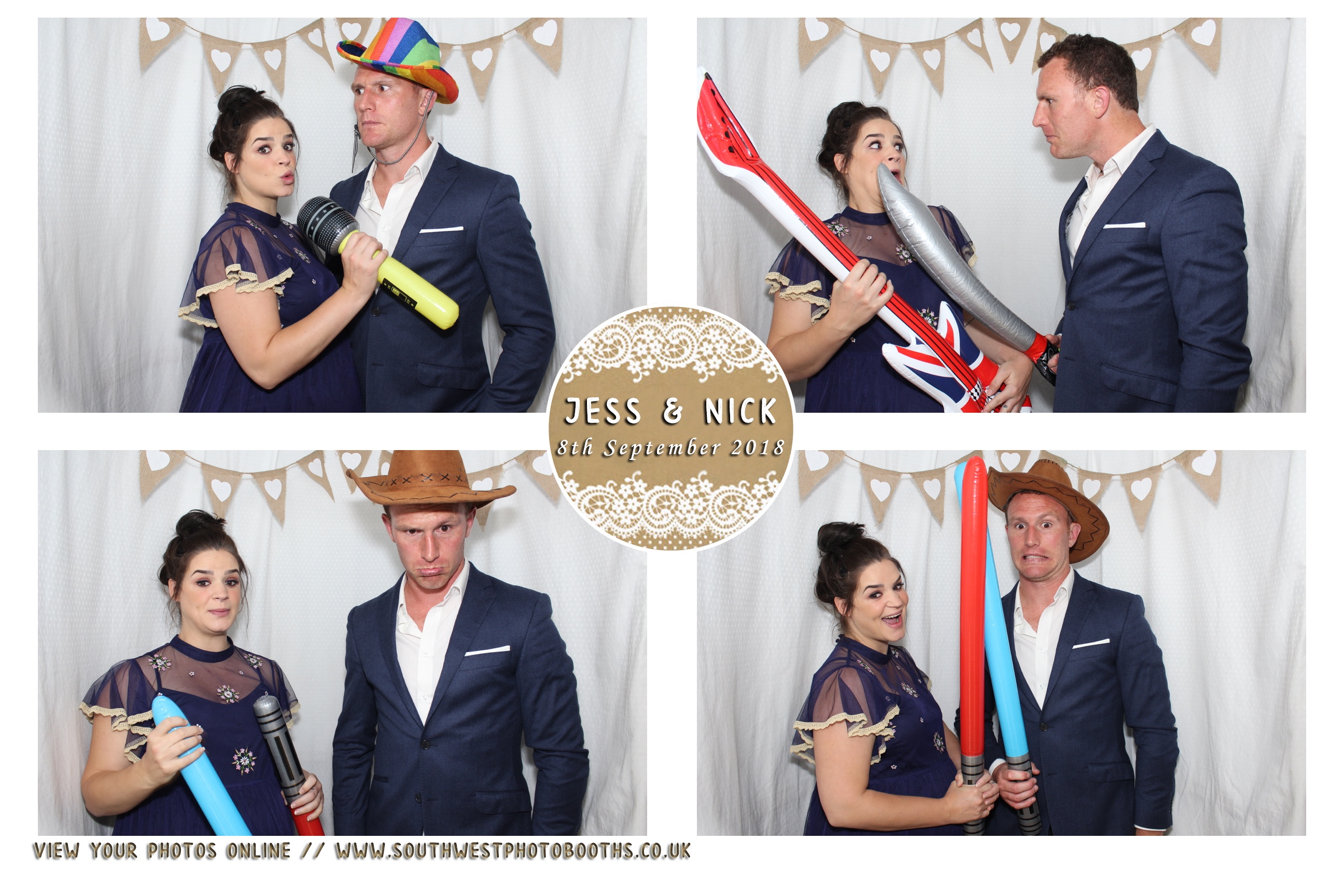 Jess and Nick | View more photos from the event at gallery.southwestphotobooths.co.uk/u/SWPB/Jess-and-Nick