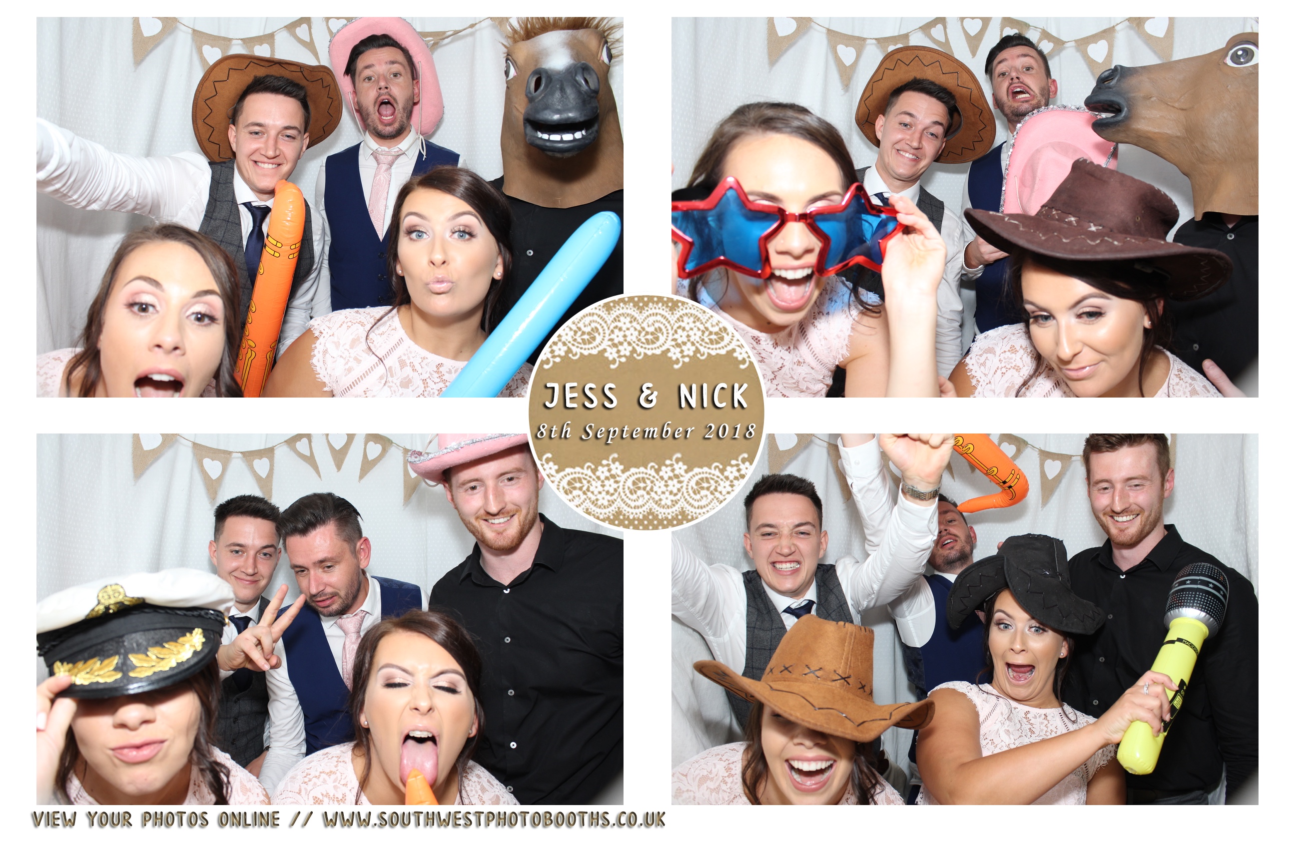 Jess and Nick | View more photos from the event at gallery.southwestphotobooths.co.uk/u/SWPB/Jess-and-Nick