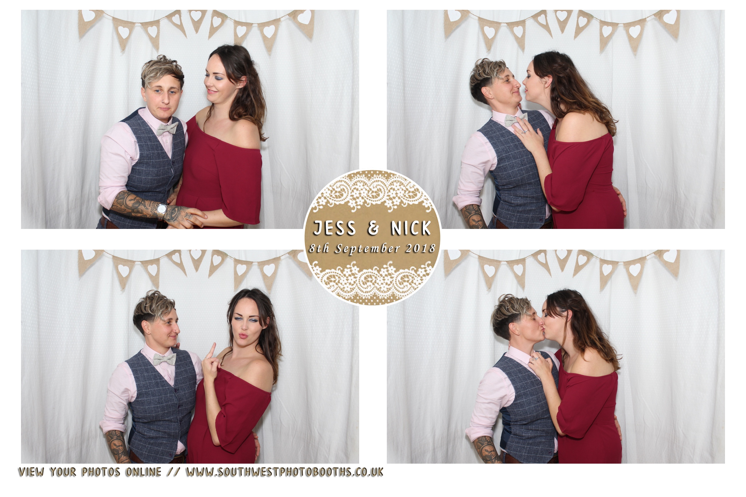 Jess and Nick | View more photos from the event at gallery.southwestphotobooths.co.uk/u/SWPB/Jess-and-Nick