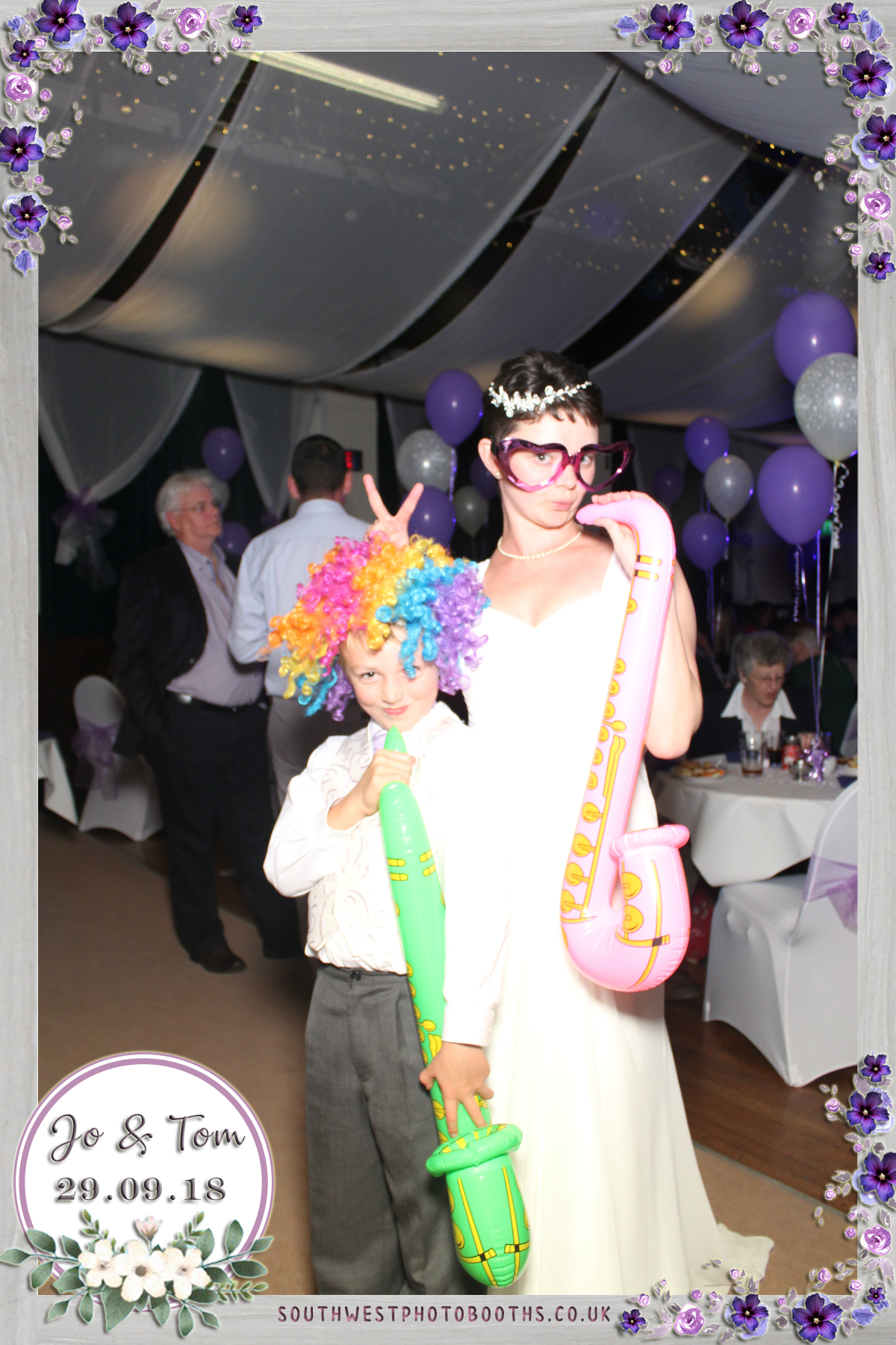 Jo and Tom | View more photos from the event at gallery.southwestphotobooths.co.uk/u/SWPB/Jo-and-Tom