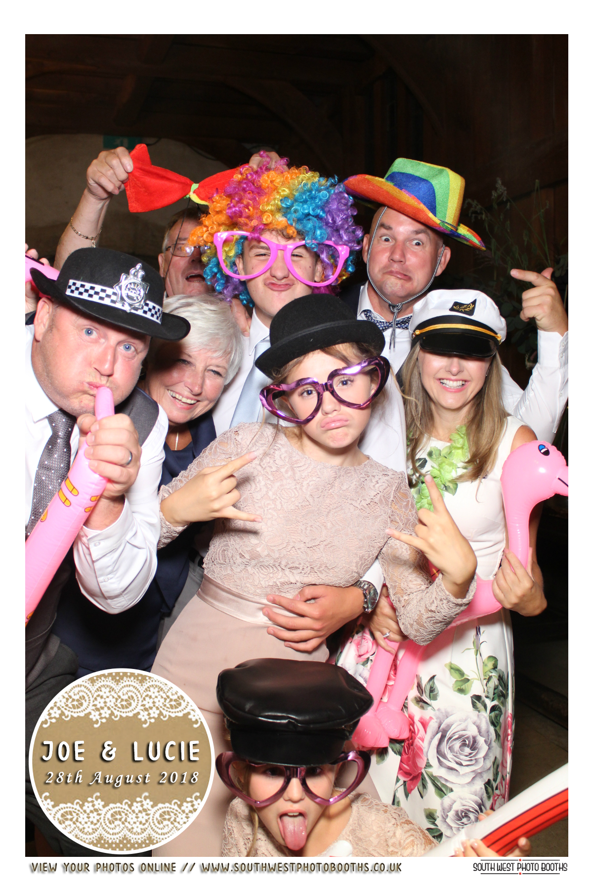 Joe and Lucie | View more photos from the event at gallery.southwestphotobooths.co.uk/u/SWPB/Joe-and-Lucie